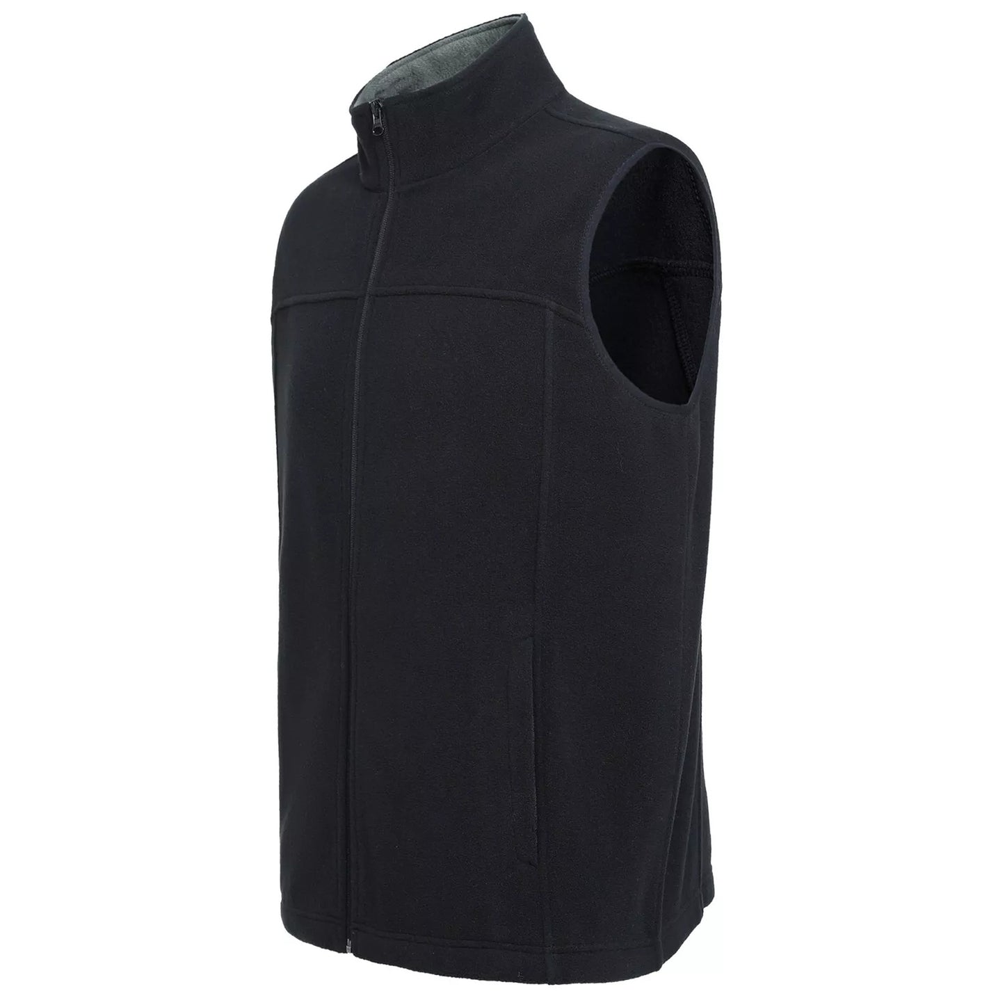 Unisex Soft Fleece Vest Medium Weight Sleeveless Outerwear