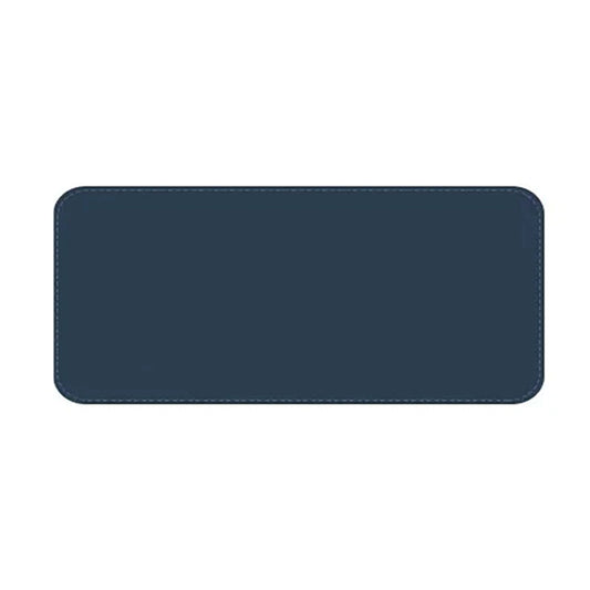 Navy PU Leather Extended Mouse Pad for Gaming and Office Use