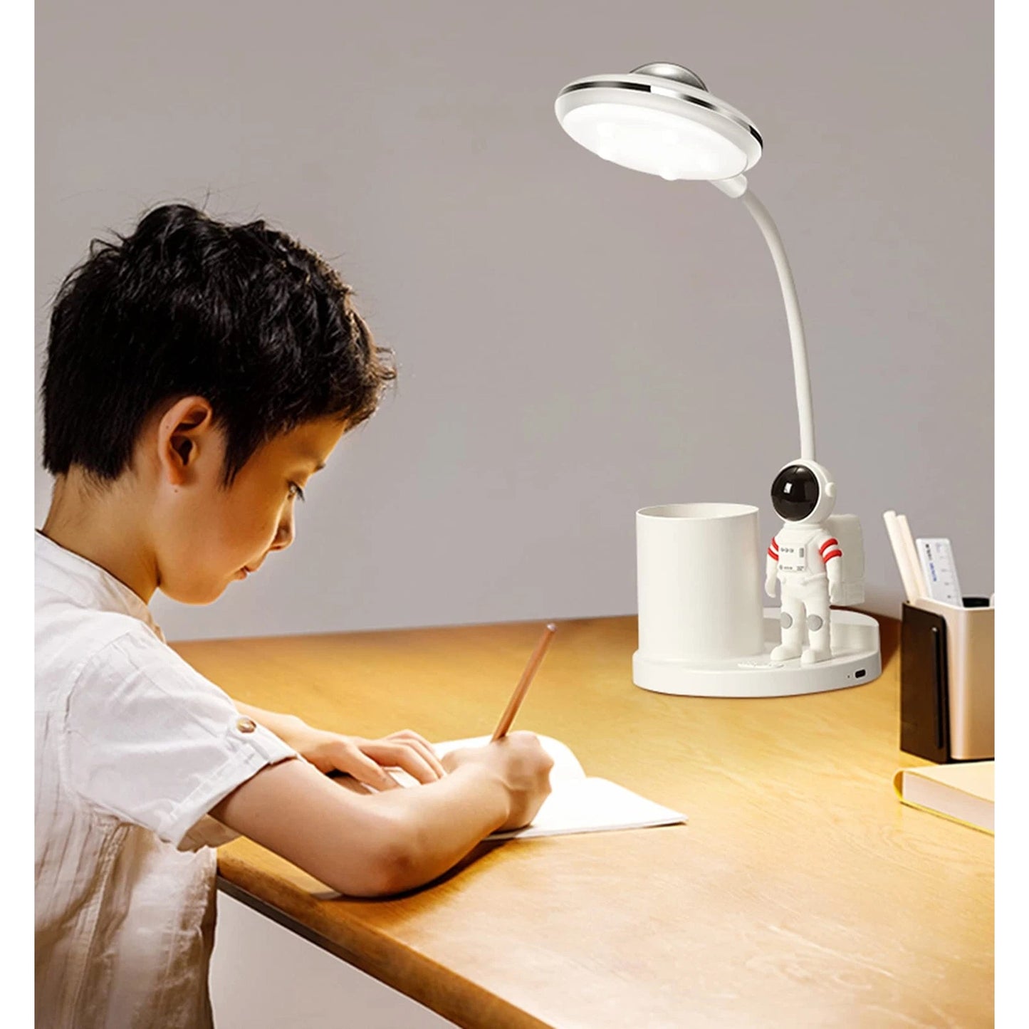 LED Desk Lamp with Touch Sensor and USB Rechargeable Battery