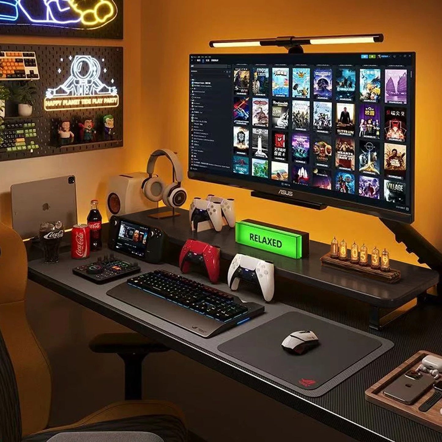 Black Monitor Riser Shelf for Improved Desk Organization