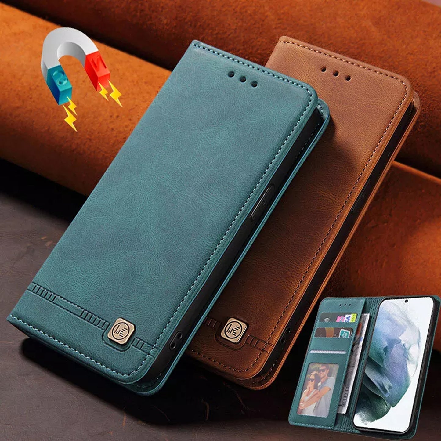 Wallet Leather Case Cover For Samsung Galaxy S9 Plus