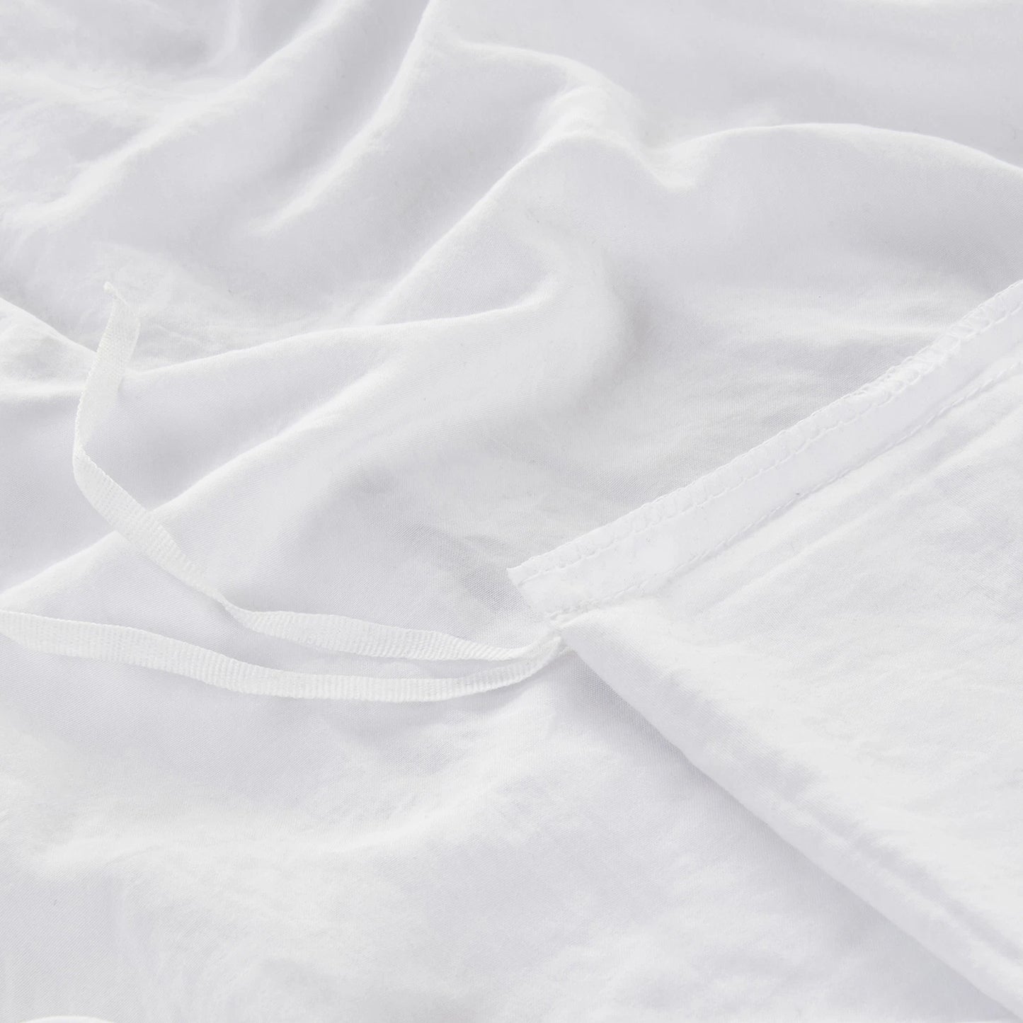 White 2000 Thread Count Quilt Cover Set Soft Luxury Bedding