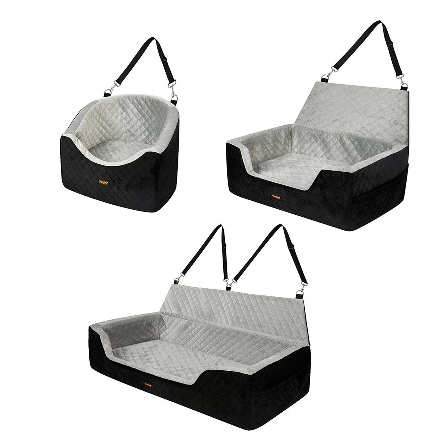 Dog Car Booster Seat Belt Safety Pet Travel Bed Washable Basket