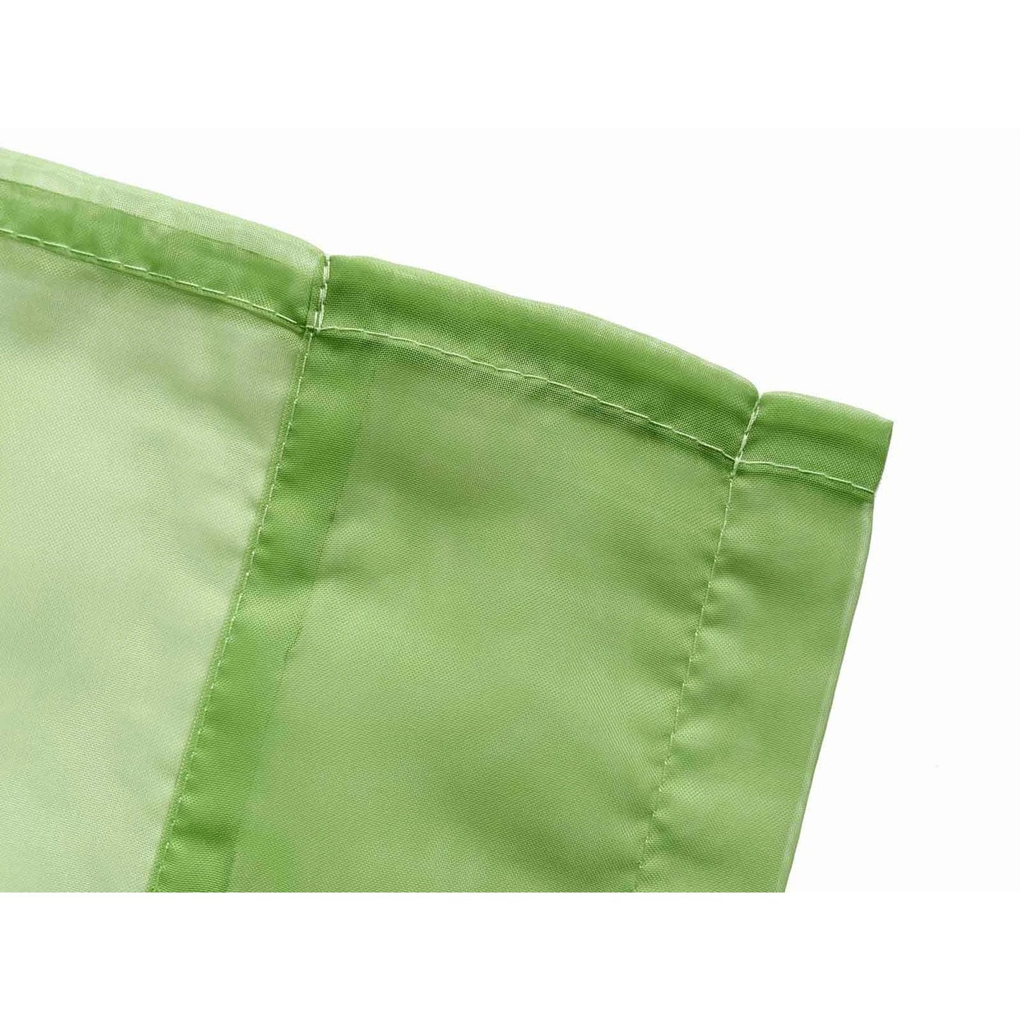 Lime Green 2 Panel Sheer Organza Voile Curtains Rod Pocket Window Drape 140x213cm