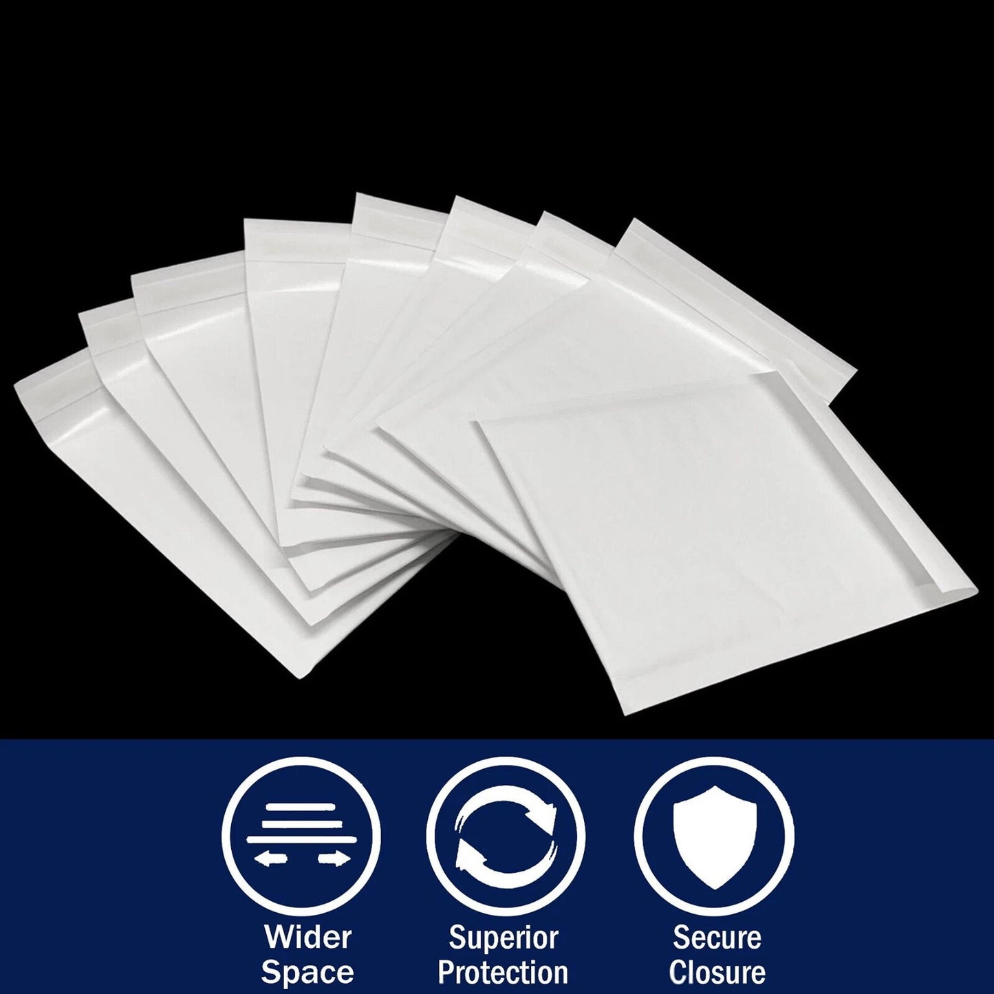 A5 Bubble Mailer 155x230mm White Padded Envelope C5 Size 1 - 40pcs