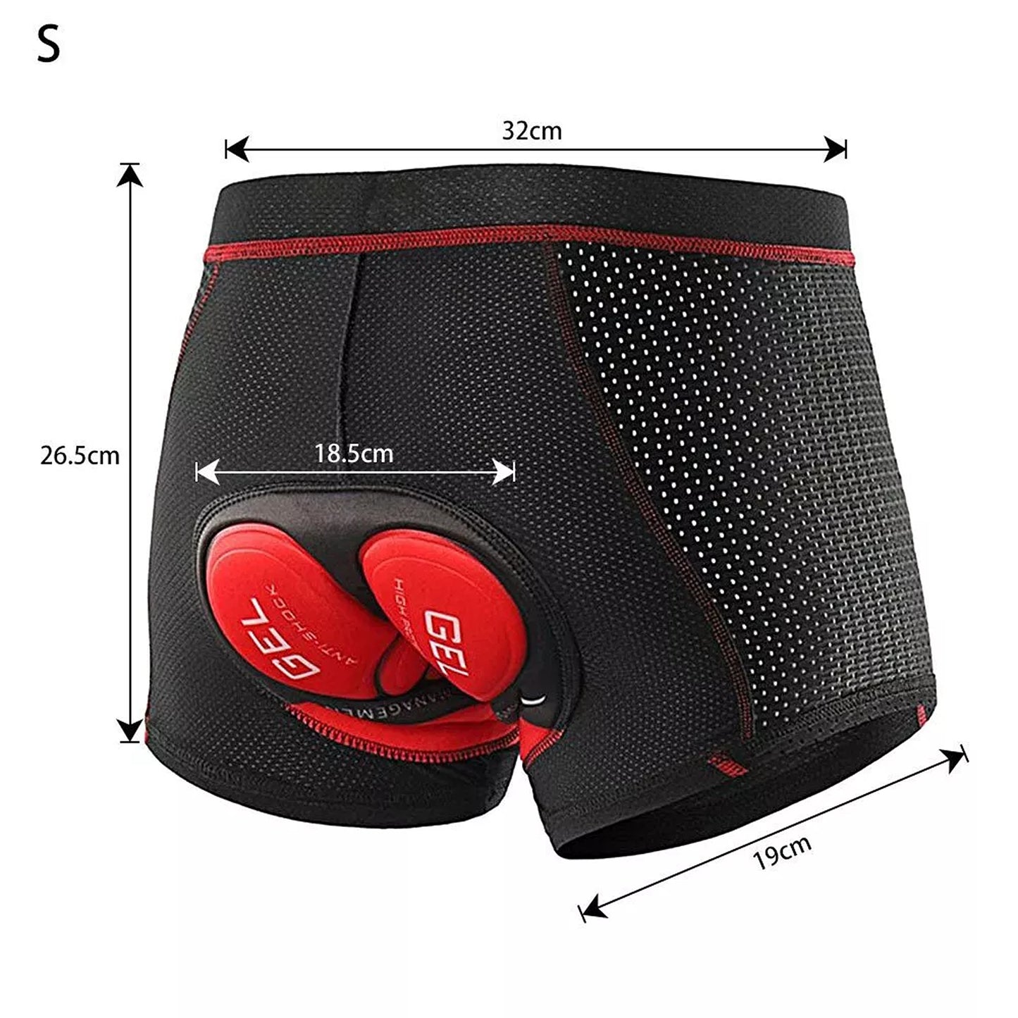 Comfort Fit 5D Gel Padded Cycling Shorts for Men