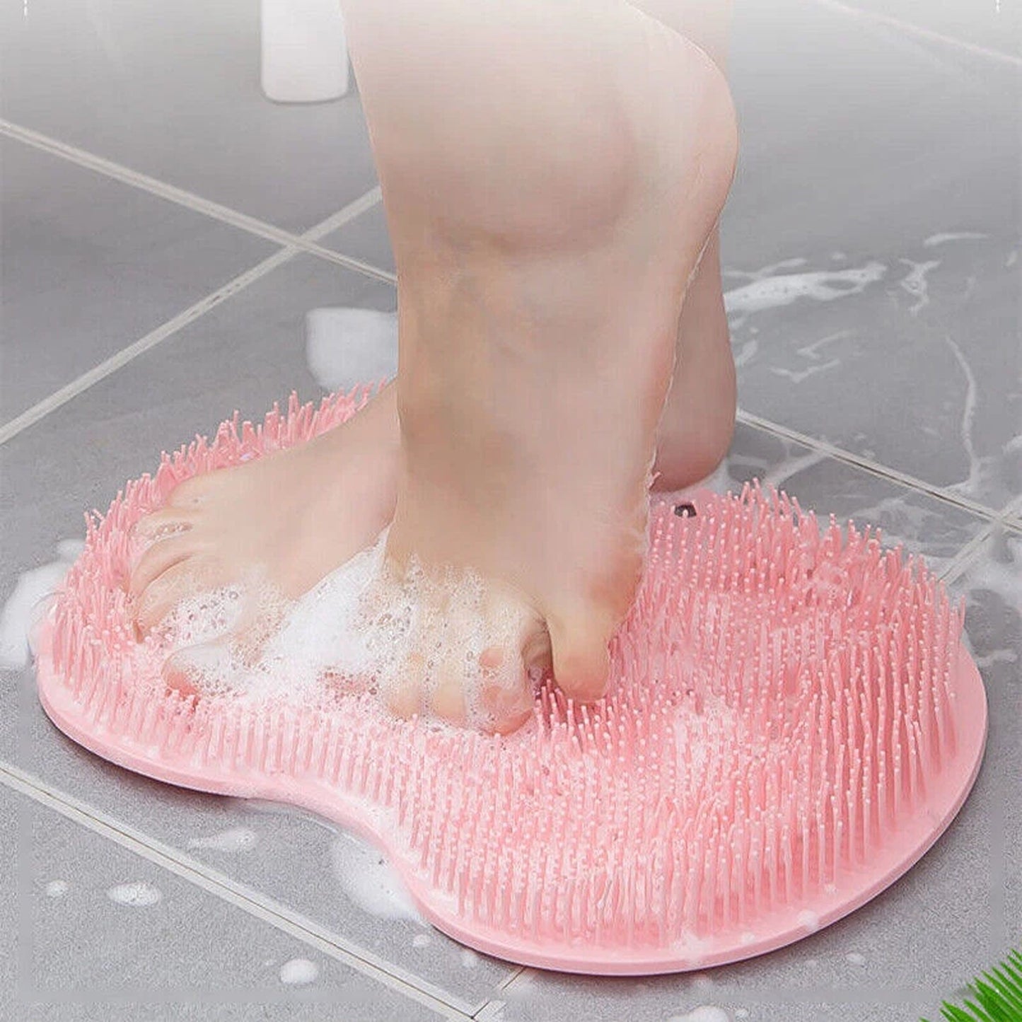 Foot and Back Scrubber Mat for Shower and Bath Exfoliating Pad