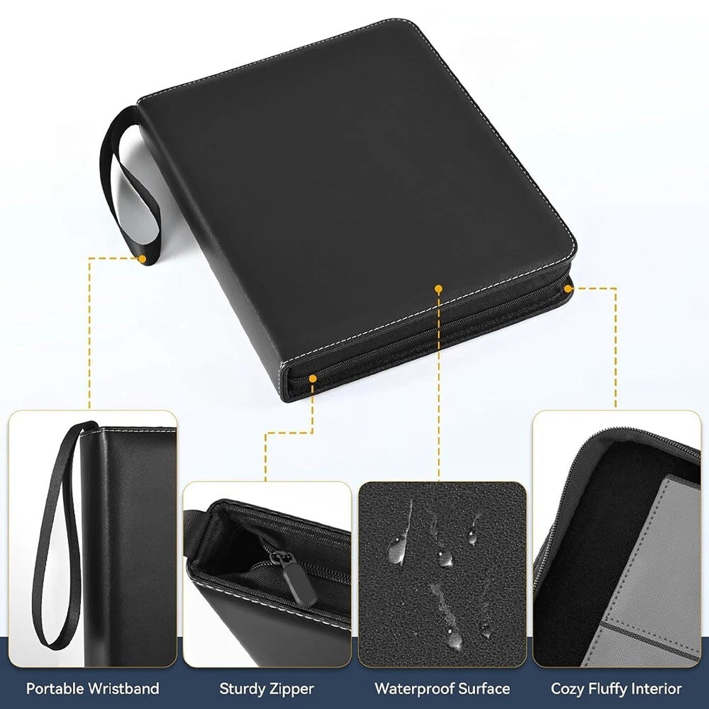 Trading Card Organizer Binder with 900 Card Capacity