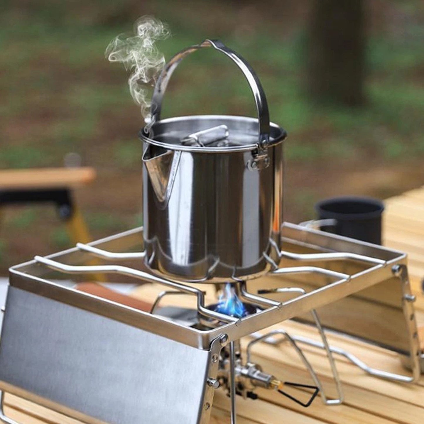 Camping Hanging Pot Portable Kettle Coffee Teapot