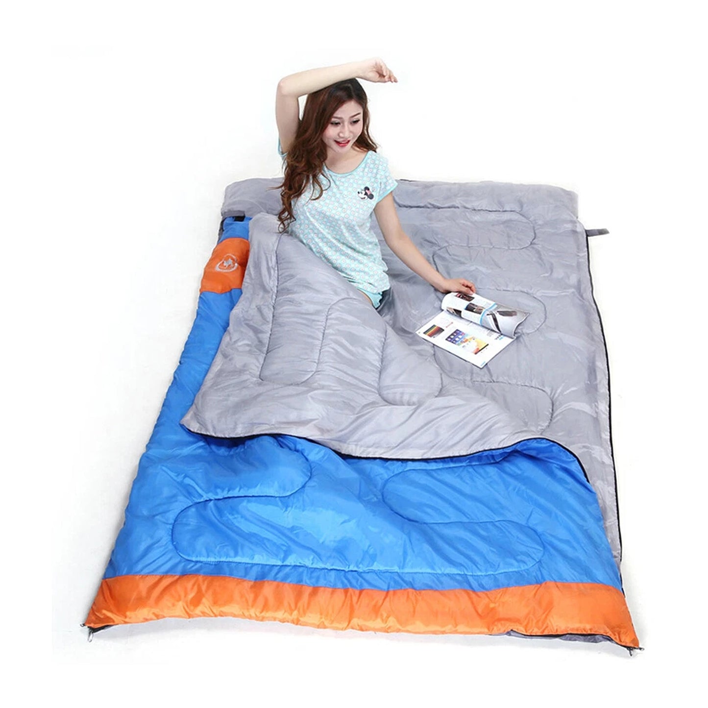 Large Double Sleeping Bag for Cold Weather Camping