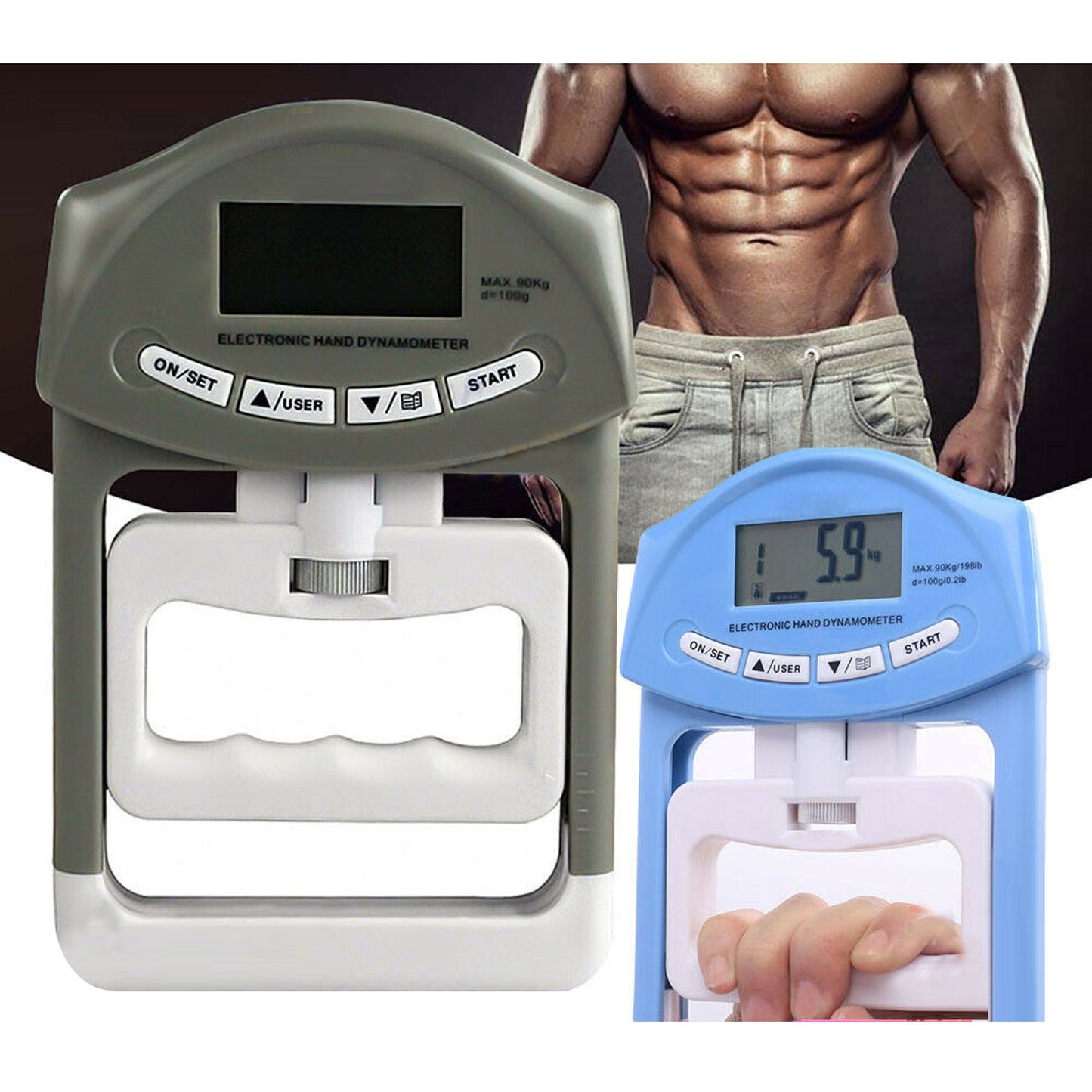 Dynamometer Hand Grip Muscle Measure Electronic Tester