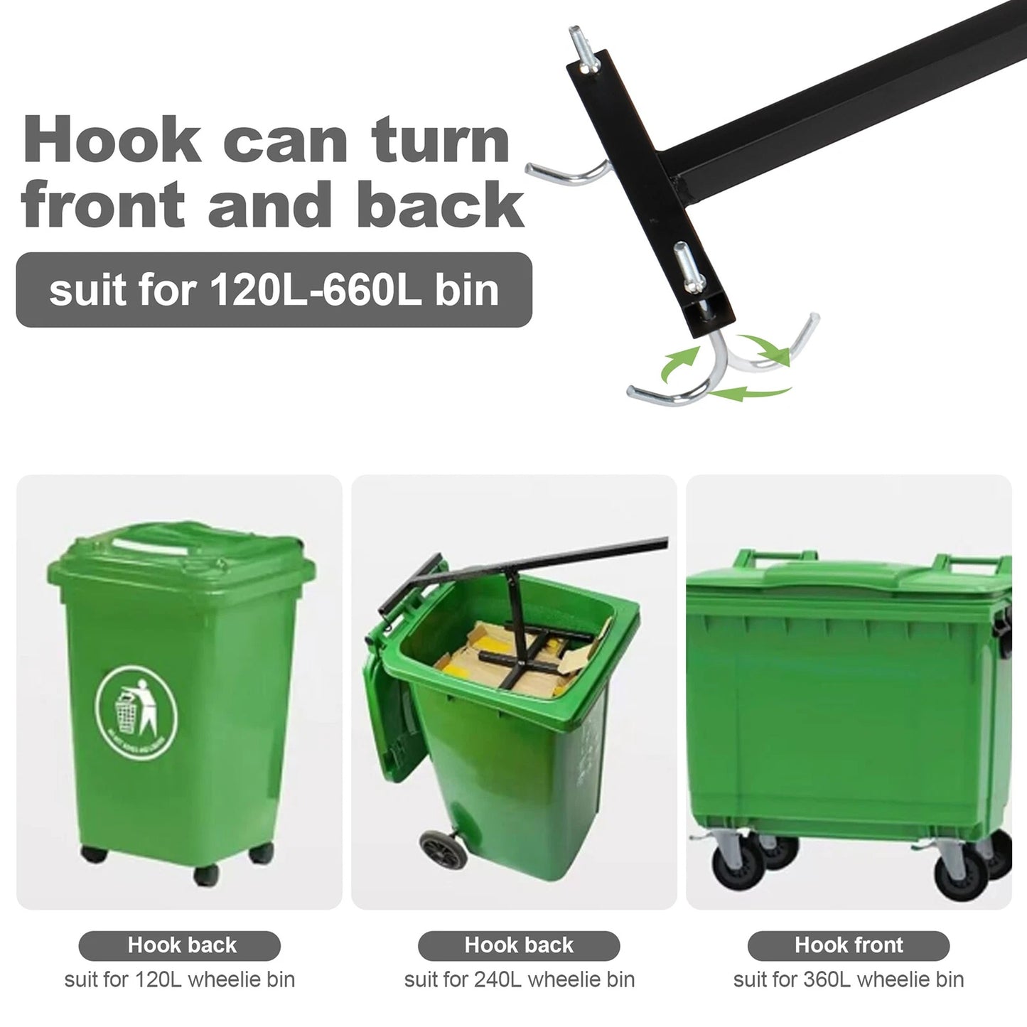 Heavy Duty Steel Wheelie Bin Compactor for Waste and Recycling