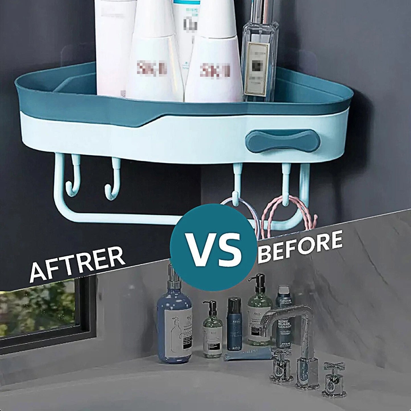 Bathroom Corner Caddy Shelf for Shampoo and Soap