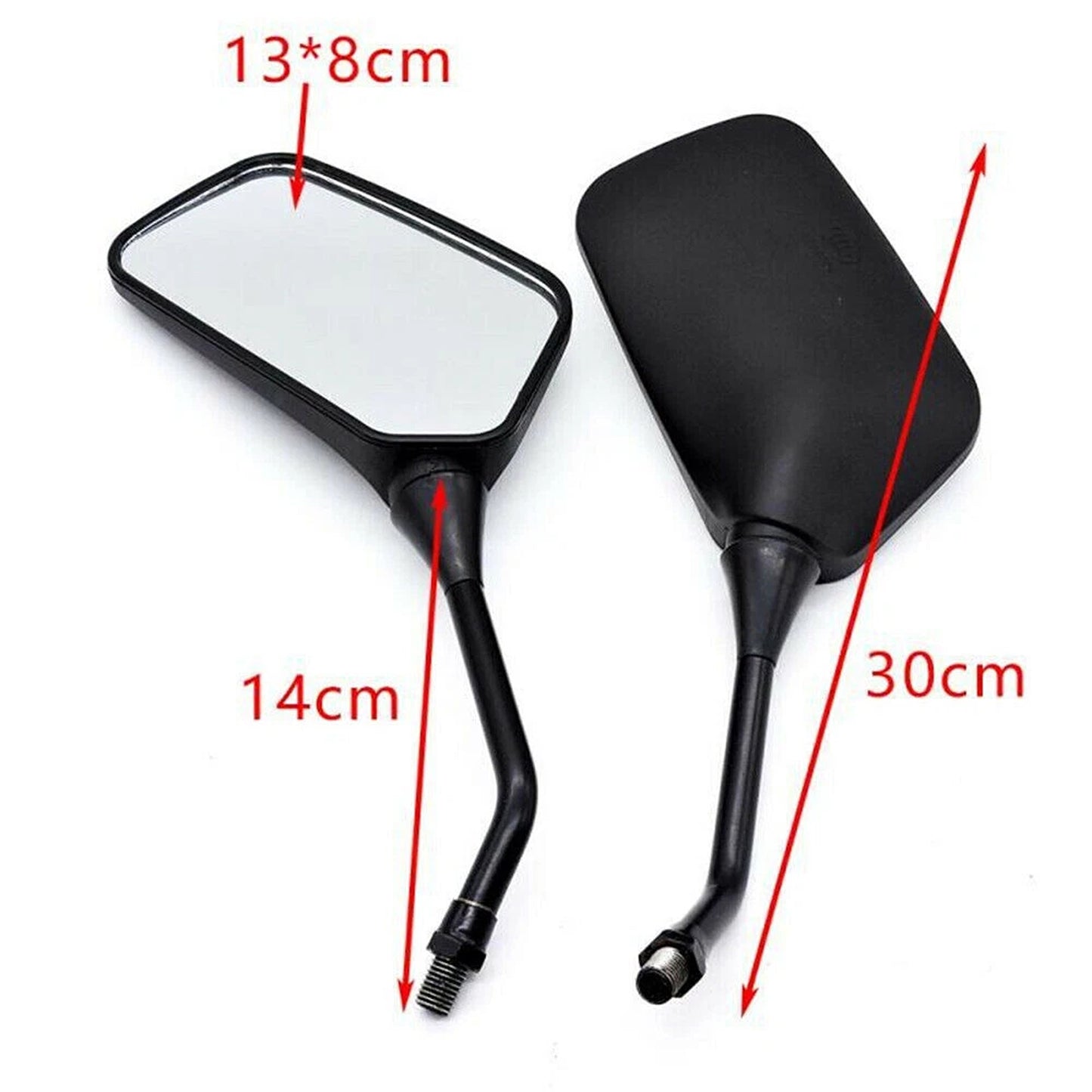 1 Pair Motorcycle Rearview Mirrors for Honda Suzuki Kawasaki