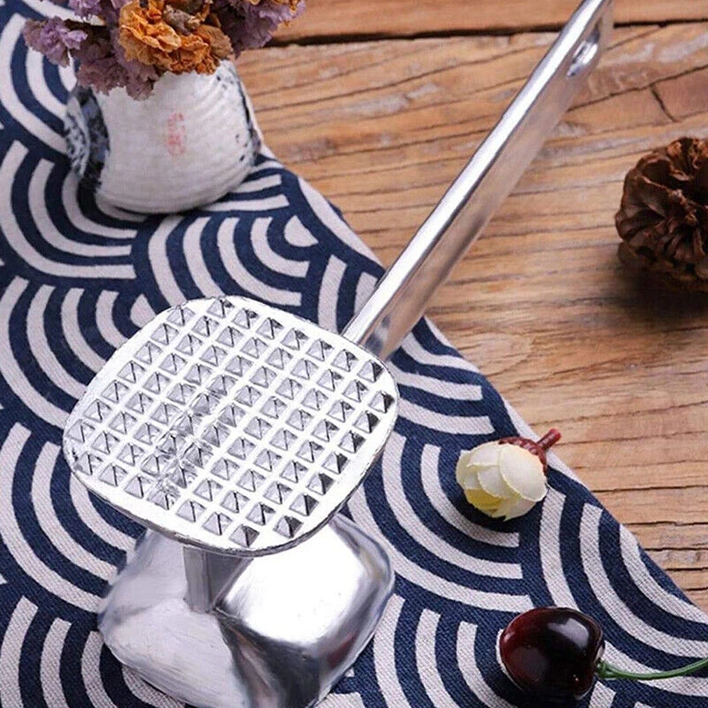 Aluminum Meat Tenderizer Hammer for Steak Chicken and Beef