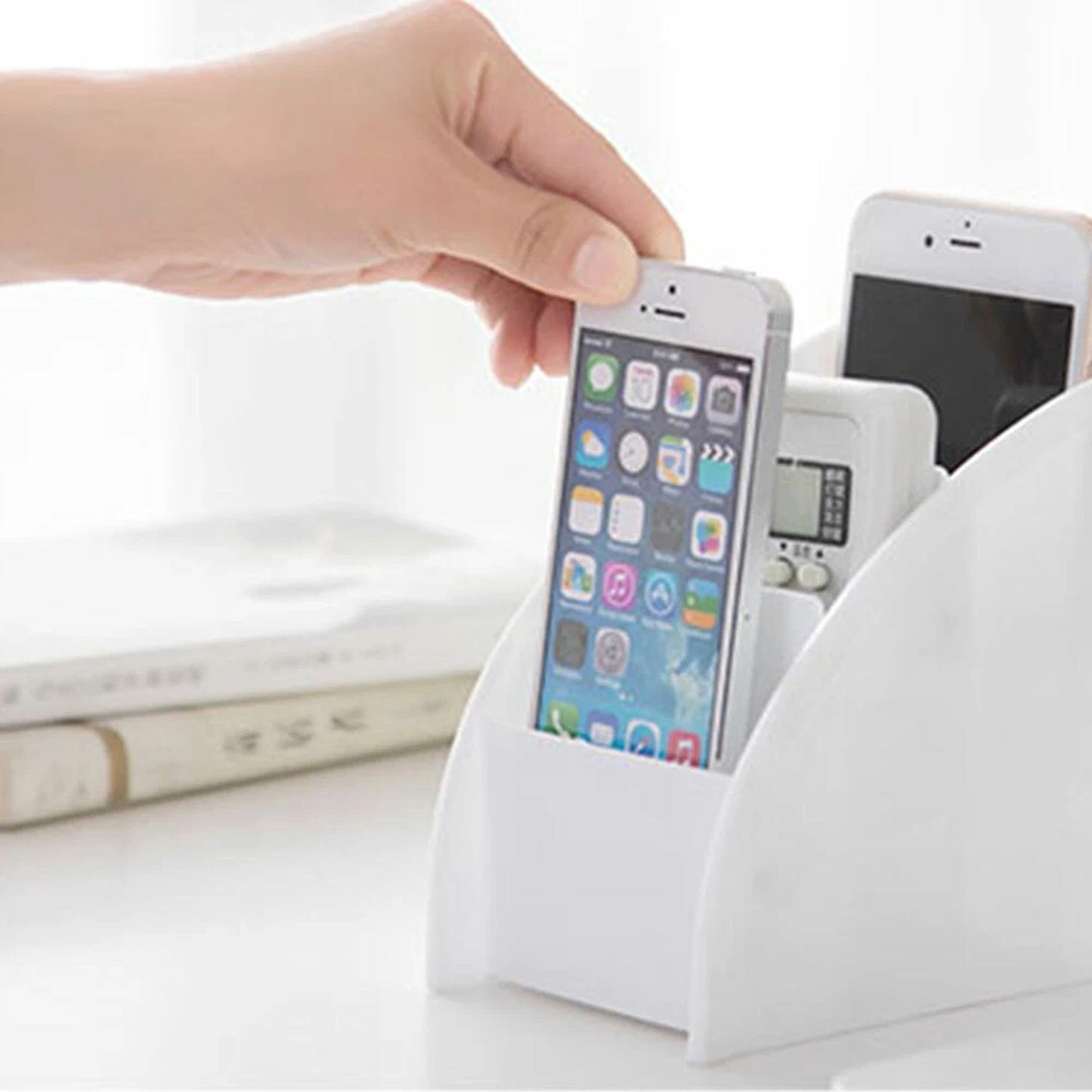 Desktop Storage Organizer for Office Supplies and Remote Controls