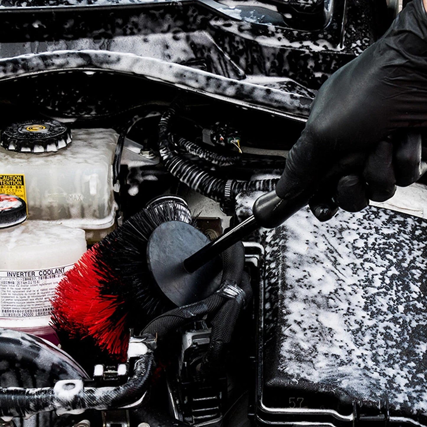 Car Wheel and Tire Cleaning Brush for Vehicle Detailing