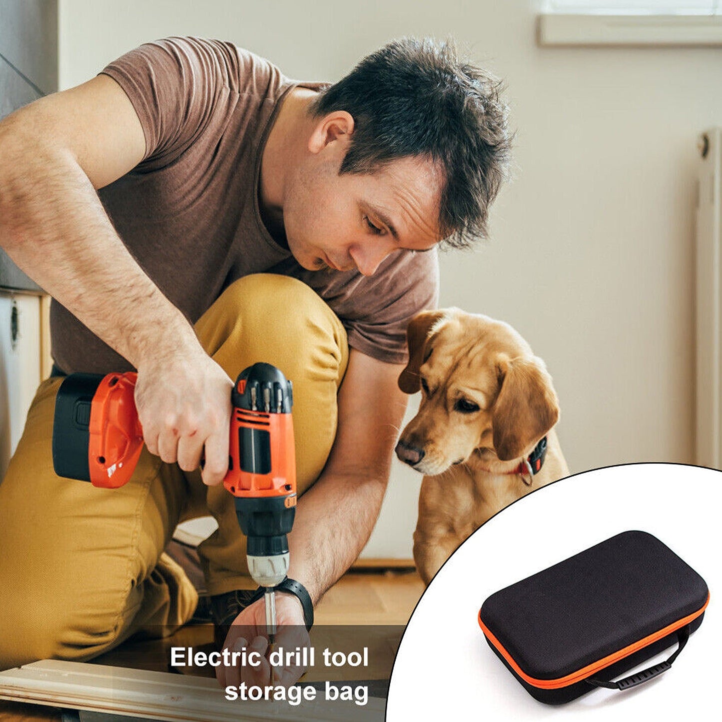 EVA Tool Storage Bag Shock Proof Zipper Organizer Case