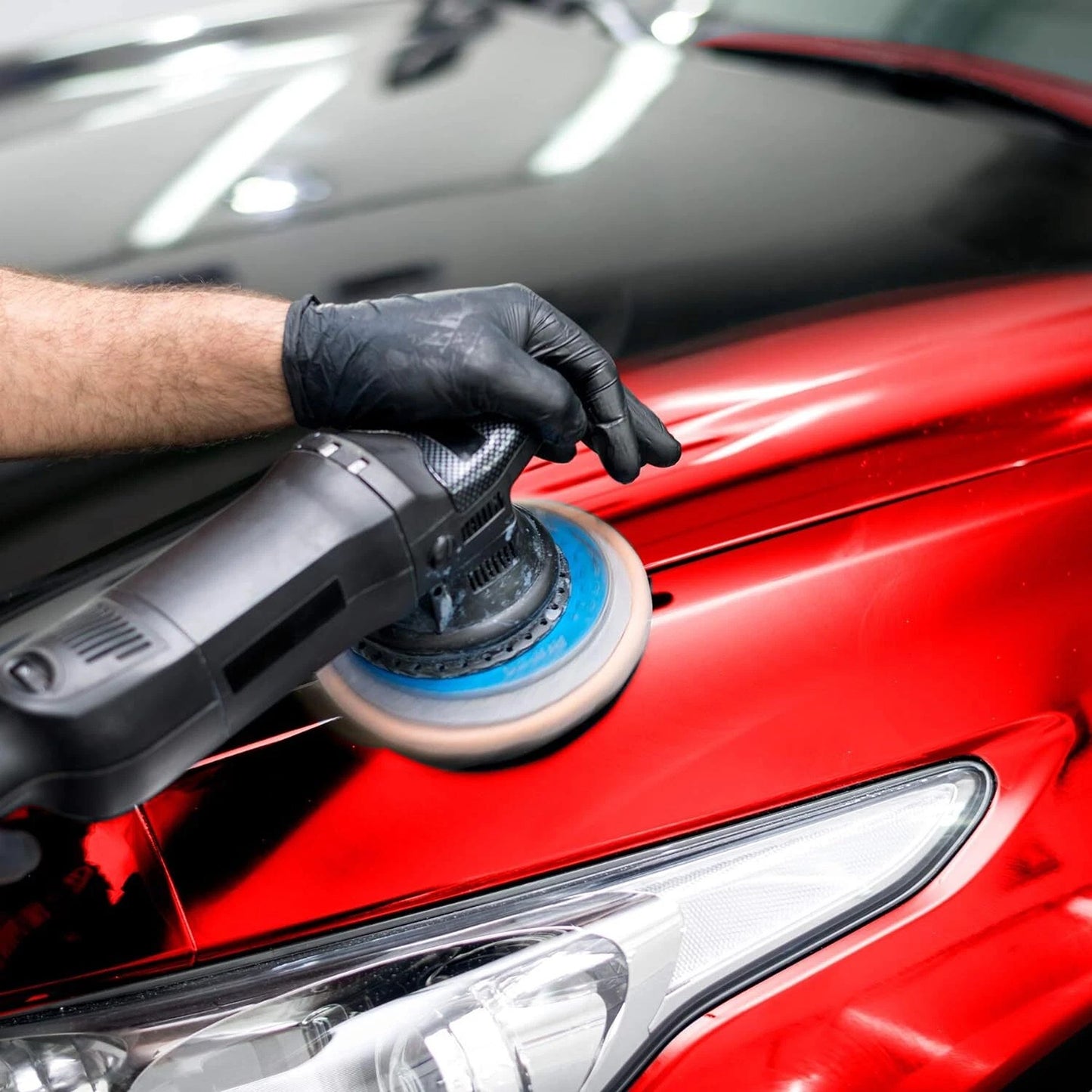 Car Waxing and Polishing Pad Kit with Drill Adapter