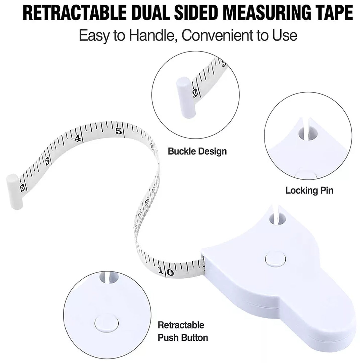 Automatic Body Measuring Tape and Fat Caliper 150cm
