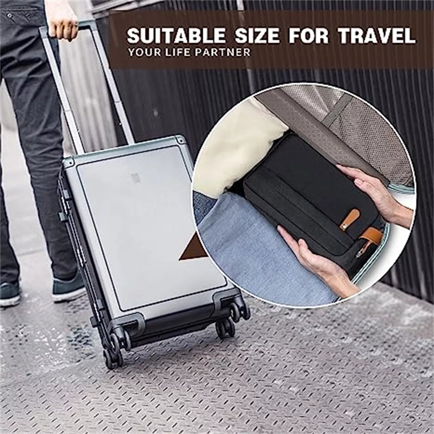 Travel Toiletry Bag Waterproof Wash Bag Cosmetic and Bathroom Organizer