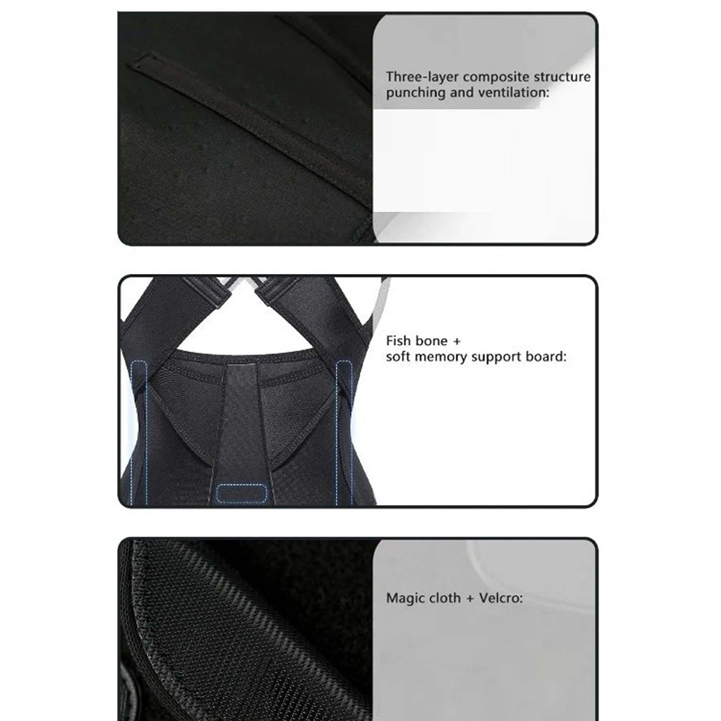Adjustable Posture Corrector with Lumbar Support