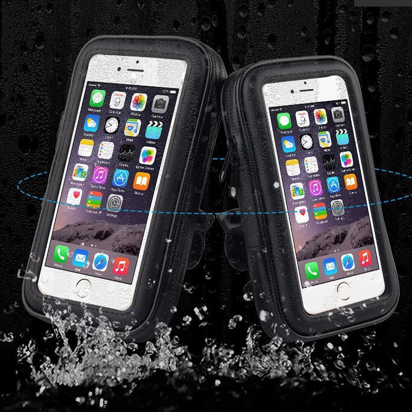 Waterproof Phone Holder Case for Bike and Motorcycle Handlebar