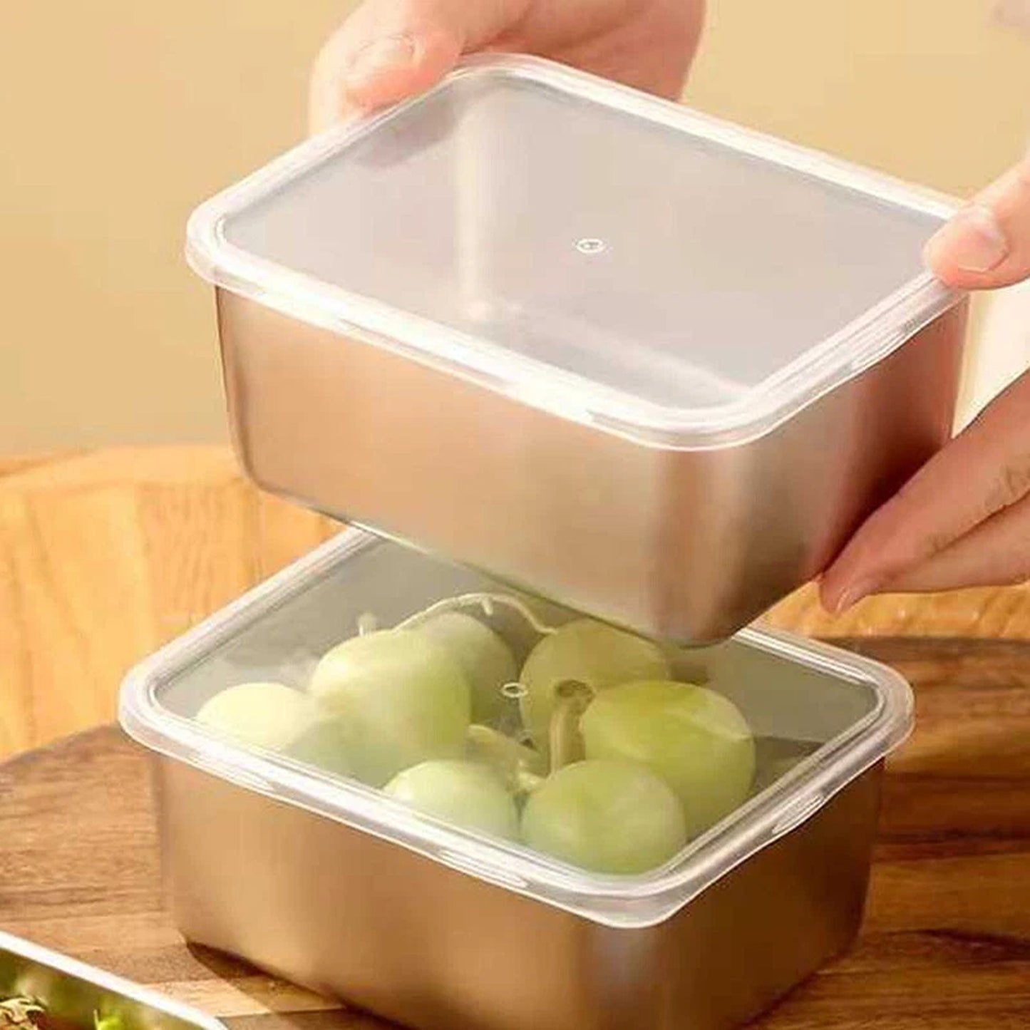 Reusable Stainless Steel Food Storage Box Set 10pcs