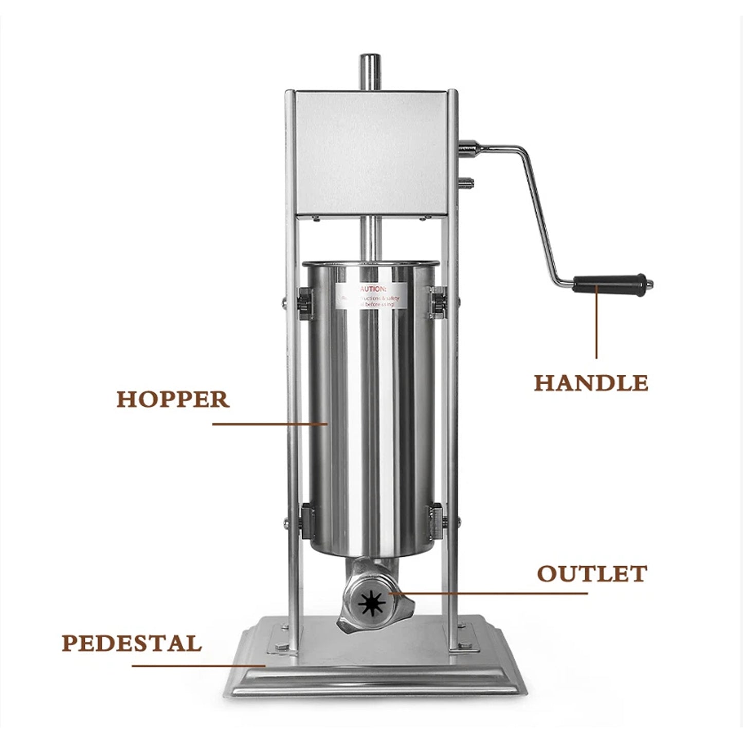 Manual Vertical Churros Maker 5L with Nozzles for Commercial Kitchens