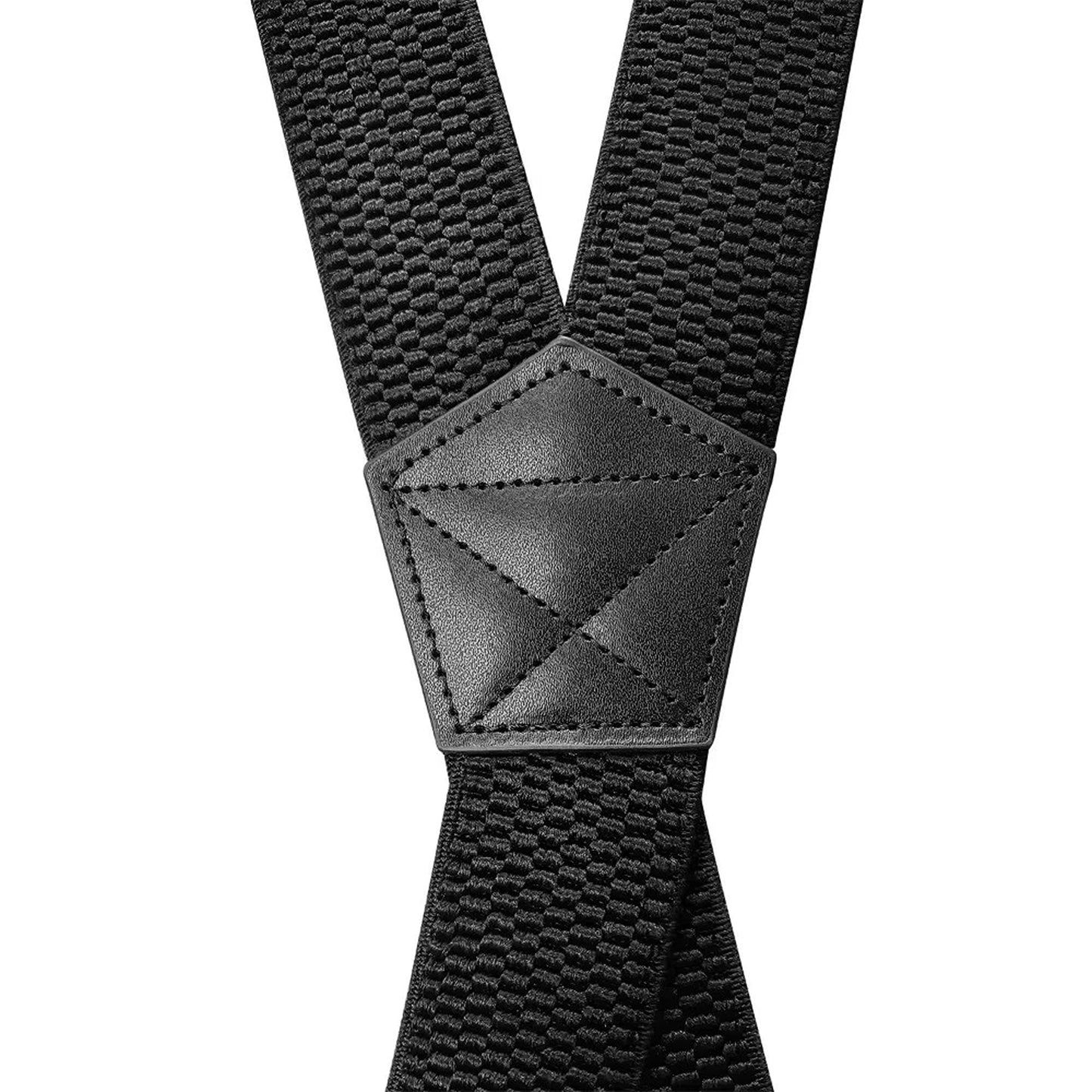Grey Heavy Duty Elastic Suspenders for Men Trouser Pants Braces