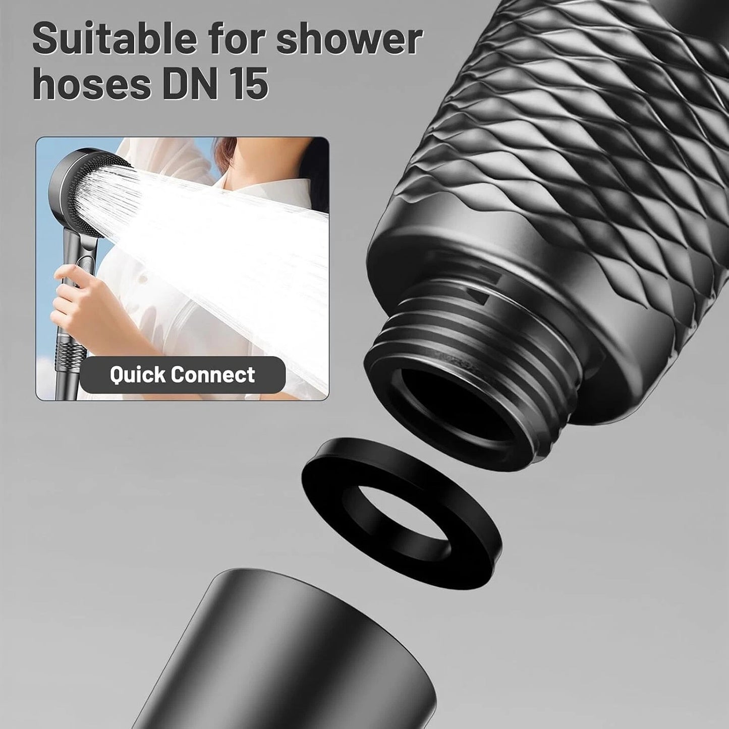 High Pressure Shower Head with Massage Function and Water Filter