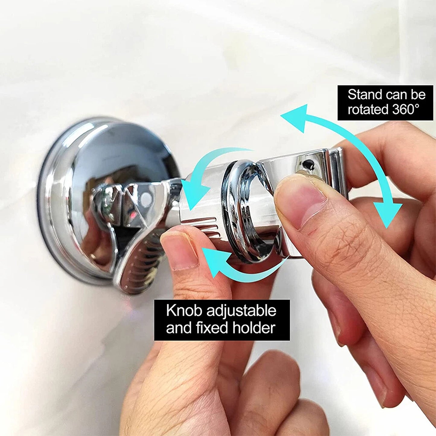 Adjustable Shower Head Holder Wall Mount Suction Bracket