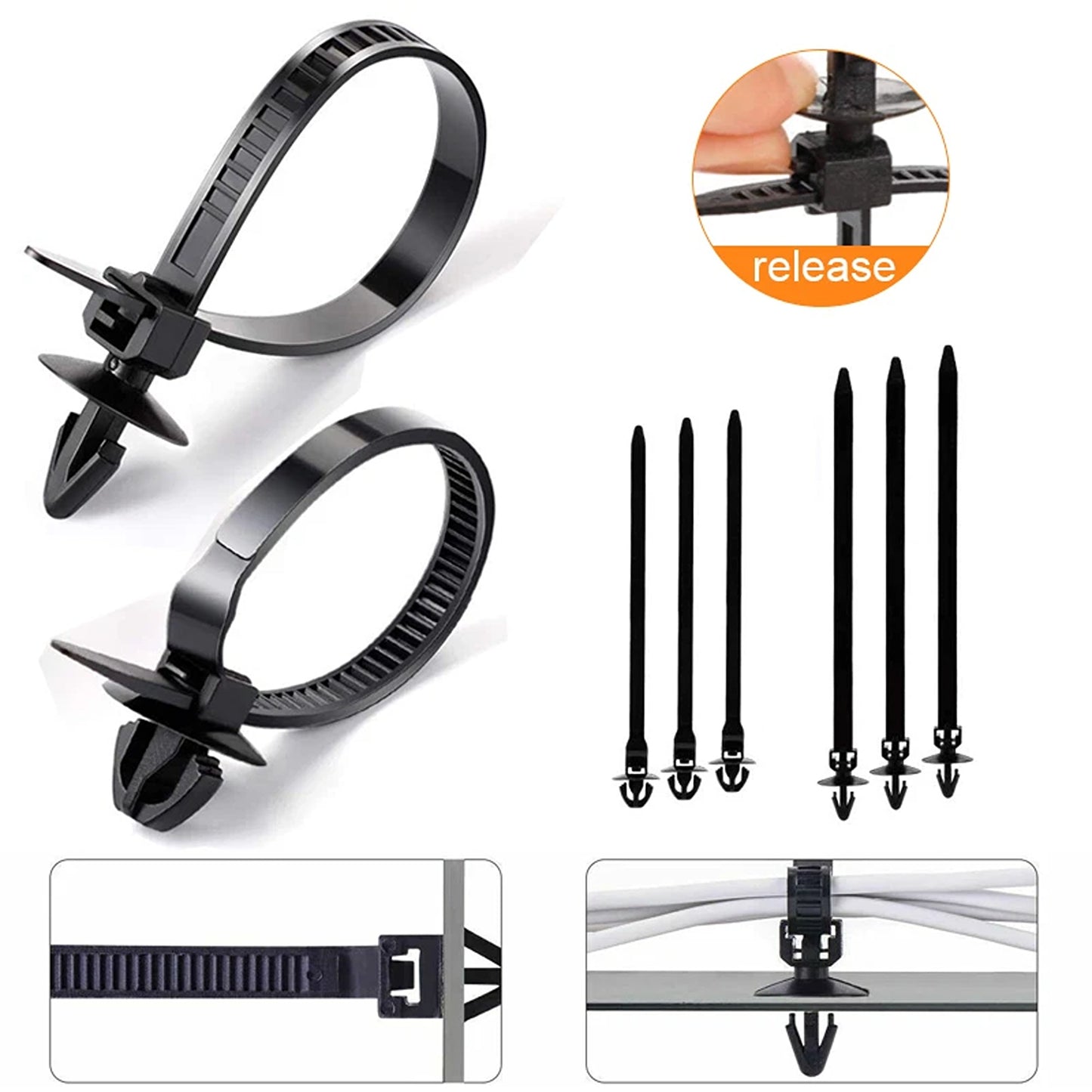 731pcs Automotive Clip and Fastener Kit with Plastic Rivets for Car Body and Bumper Panels