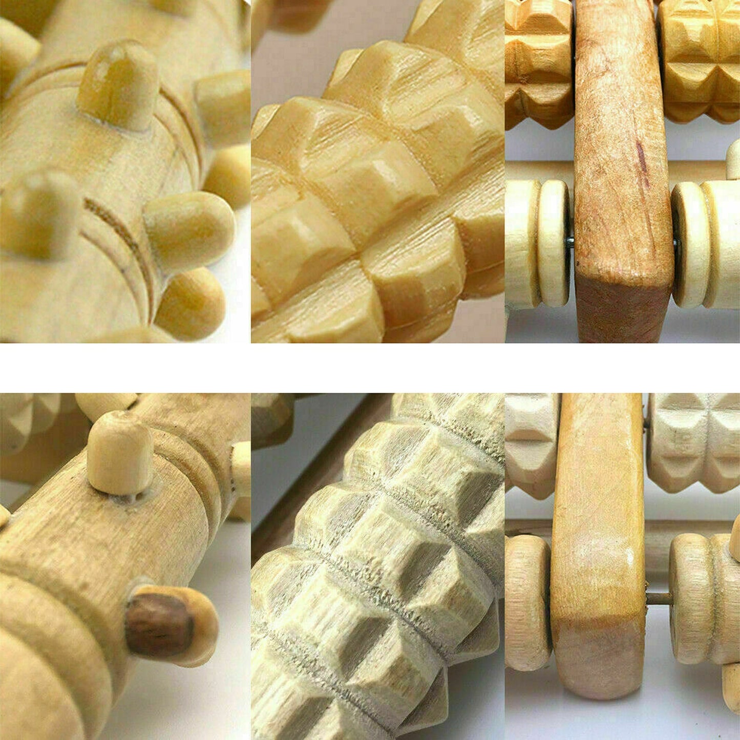 Acupressure Tool Wooden Foot Massage Roller