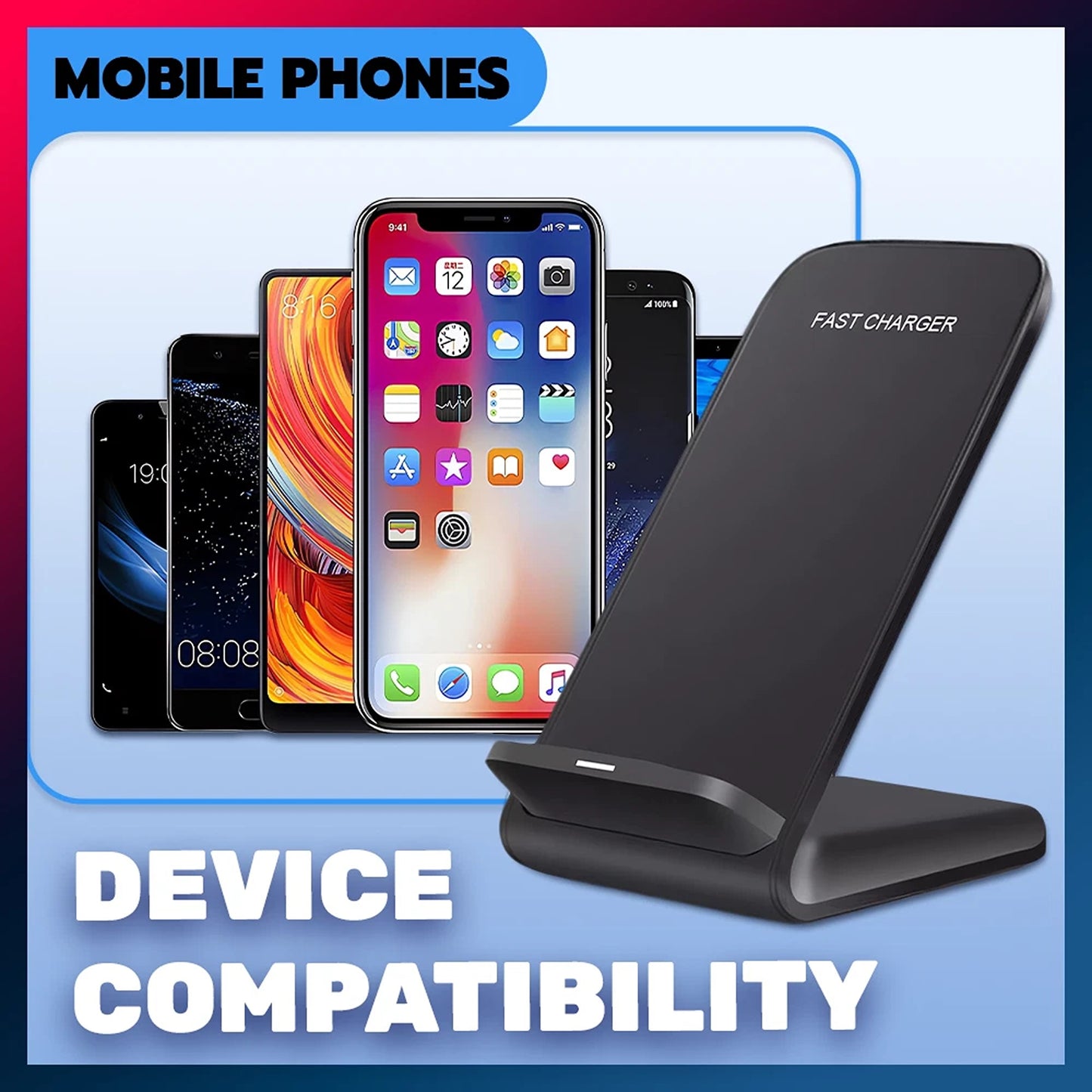 Wireless Charger Dock 30W for iPhone 11 12 13 14 15 Series