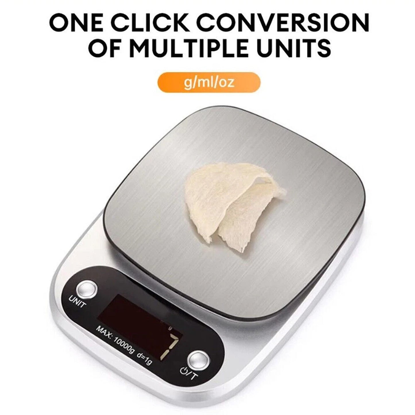 10kg Digital Kitchen Scale with LCD Display for Cooking