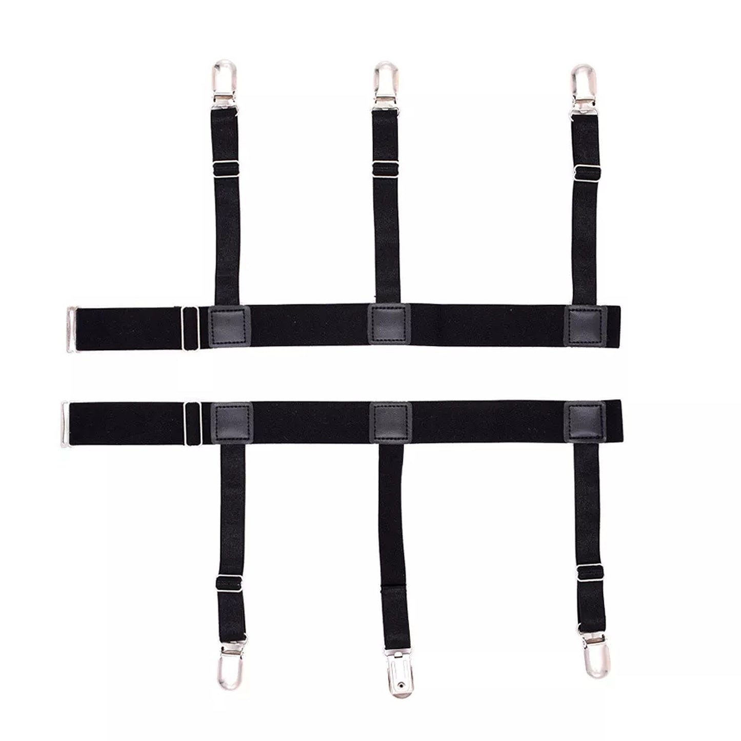 Shirt Holder Garters for Men Uniform Suspenders 2pcs