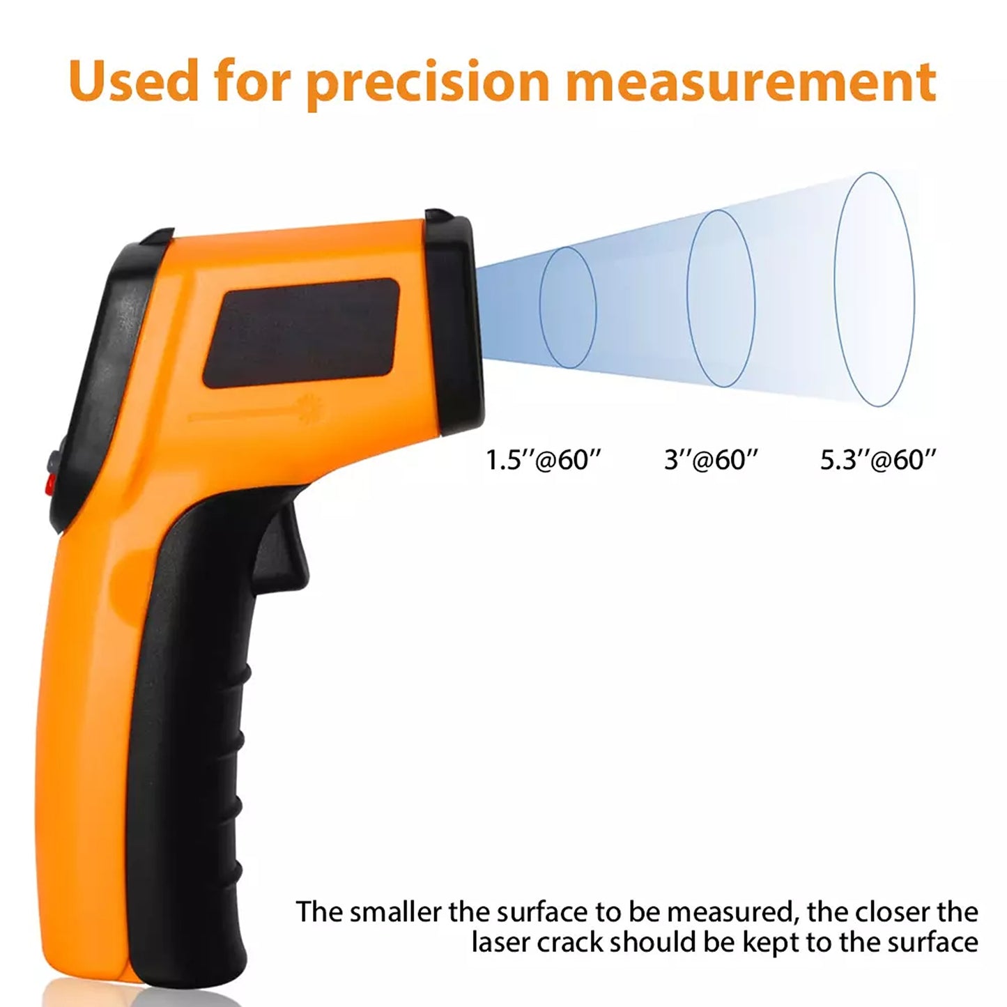 Digital Infrared Thermometer Non Contact Temperature Gun with LCD