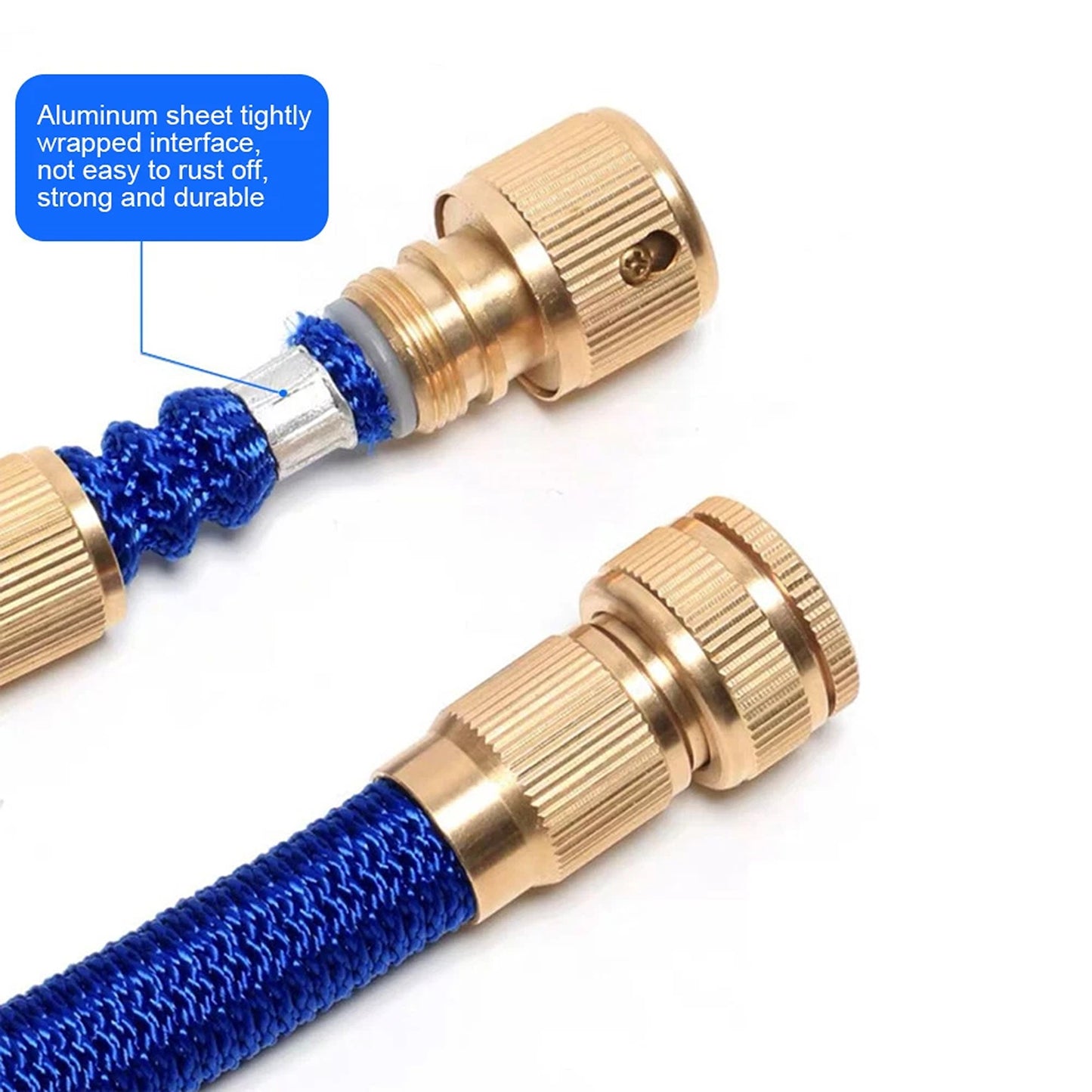 Flexible Garden Hose Pipe 100FT with Nozzle Spray Gun