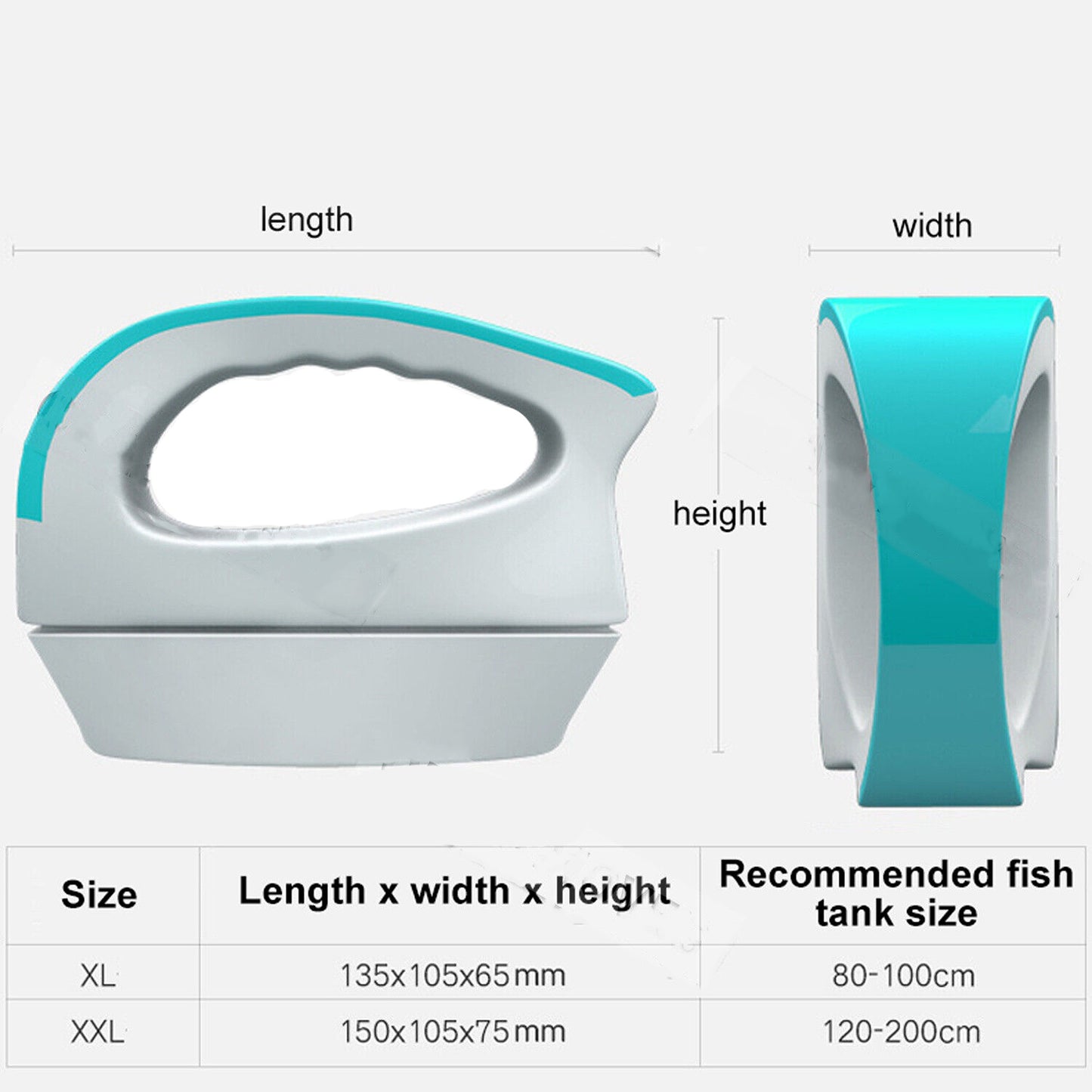 Aquarium Cleaner Handle Fish Tank Scrubber Tool