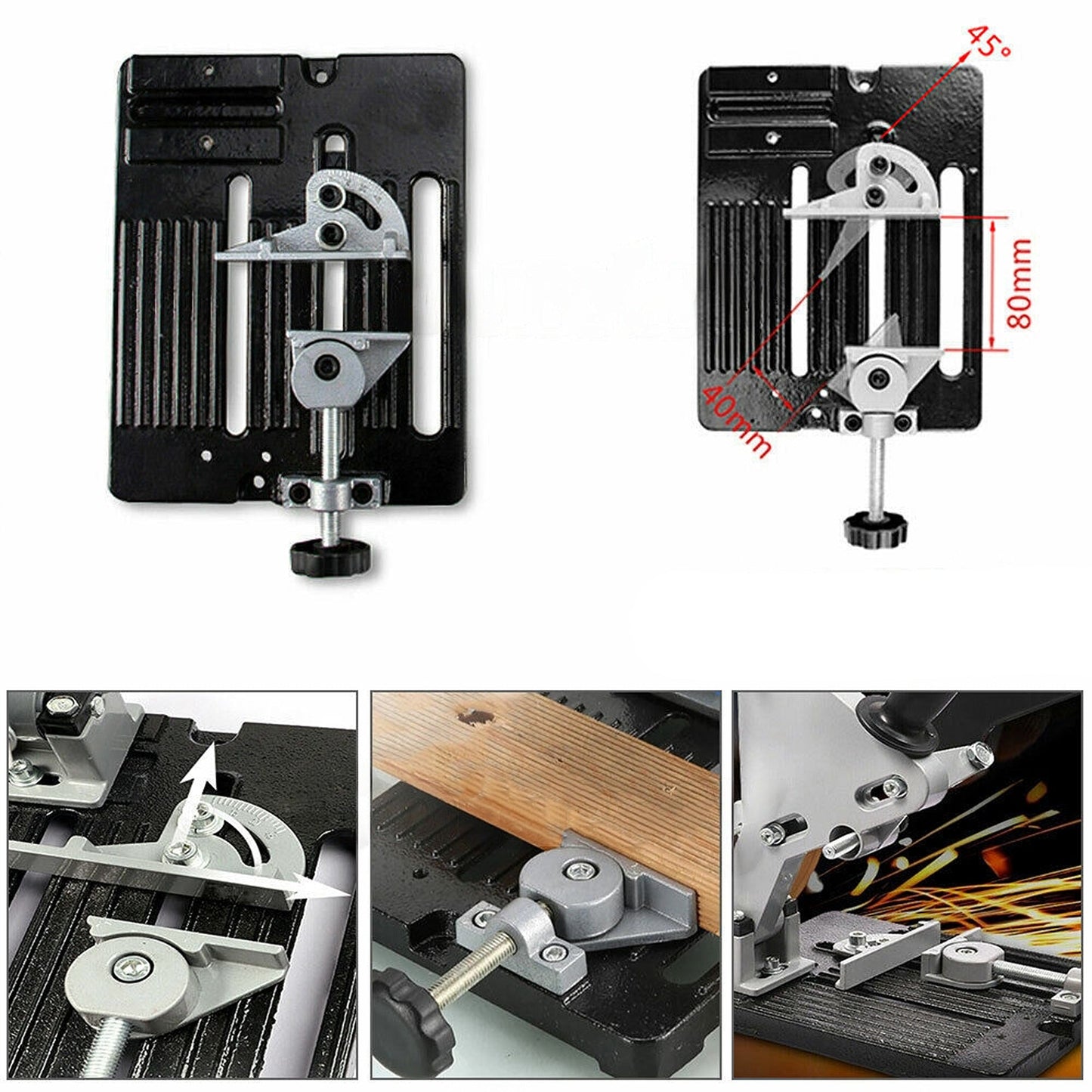 100 125mm Angle Grinder Stand Bracket Holder Woodworking Tool
