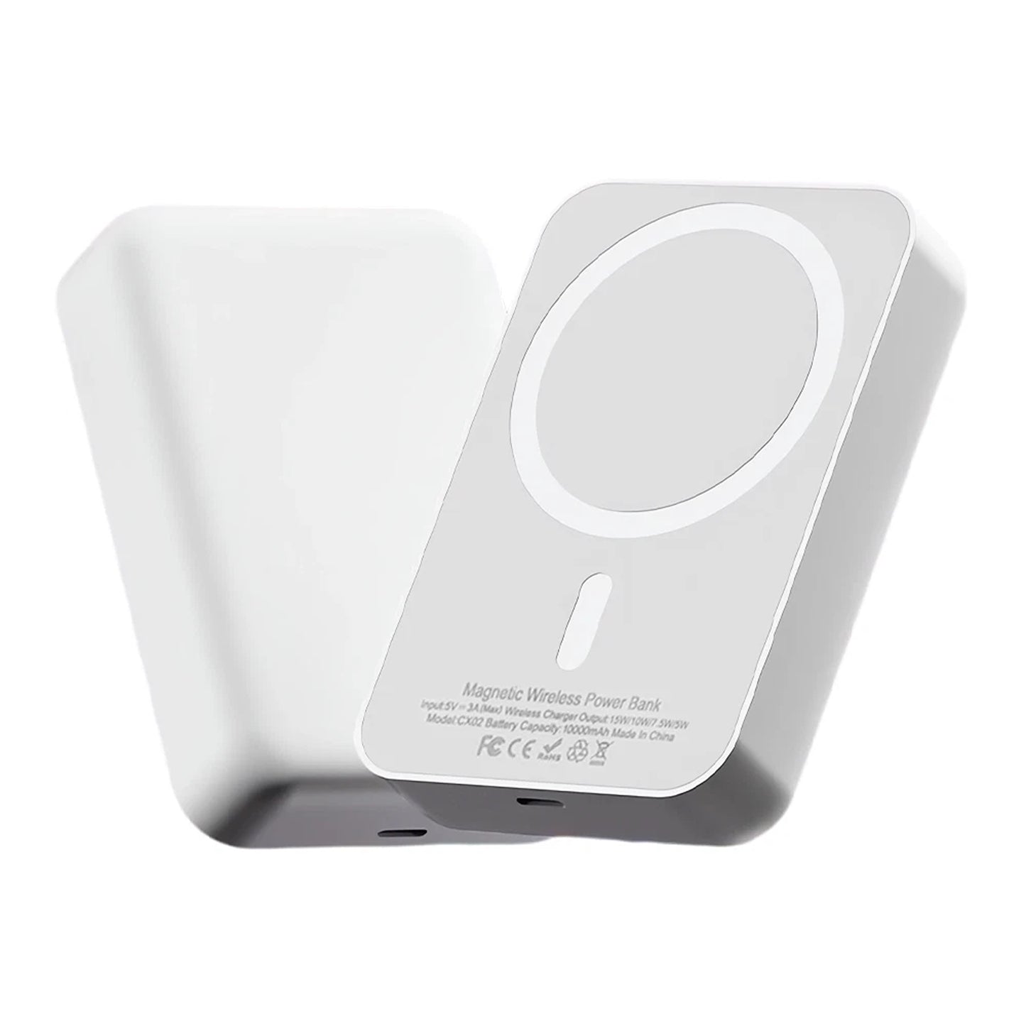 MagSafe Wireless Power Bank for iPhone 13 14 15 Portable Charger - White