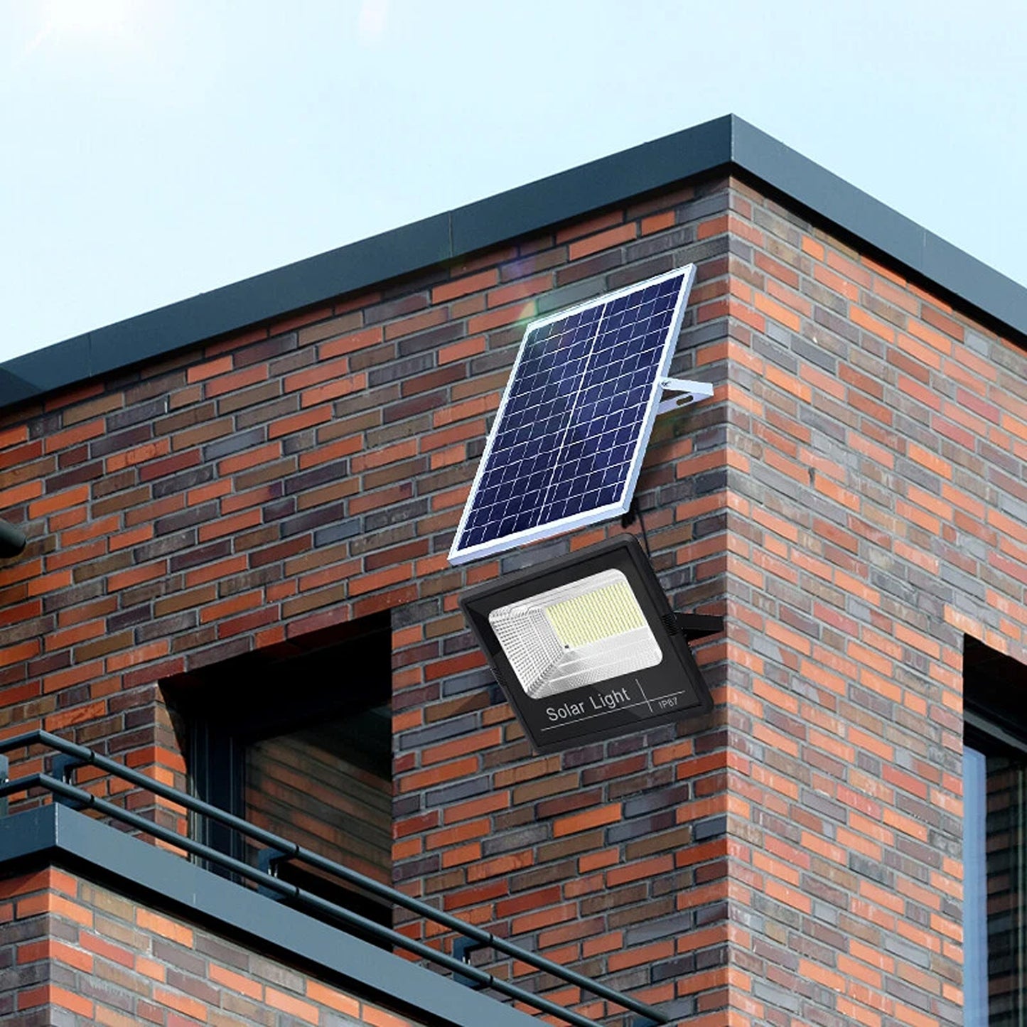 300 LED Solar Street Light Remote Control Outdoor Garden Security Lamp Waterproof