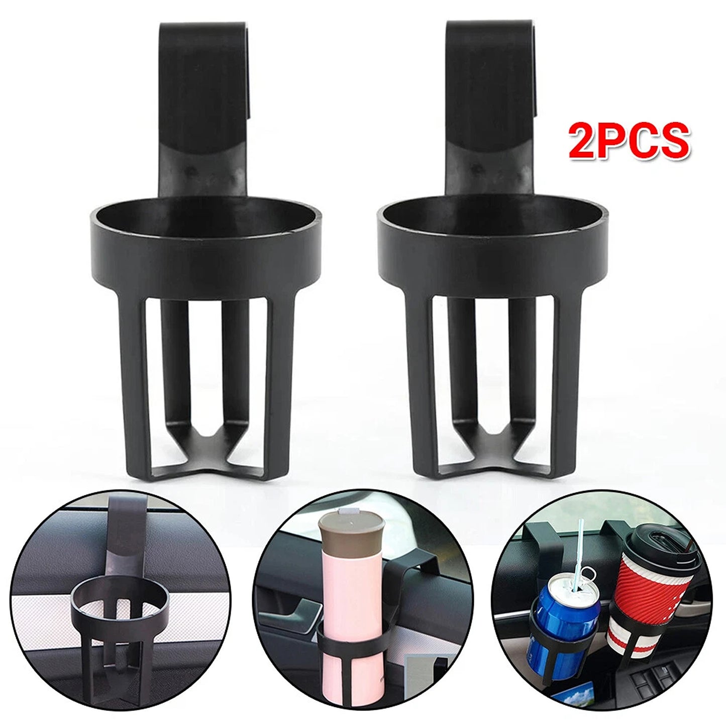 Universal Vehicle Cup Holder Stand for Car and Truck 2pcs
