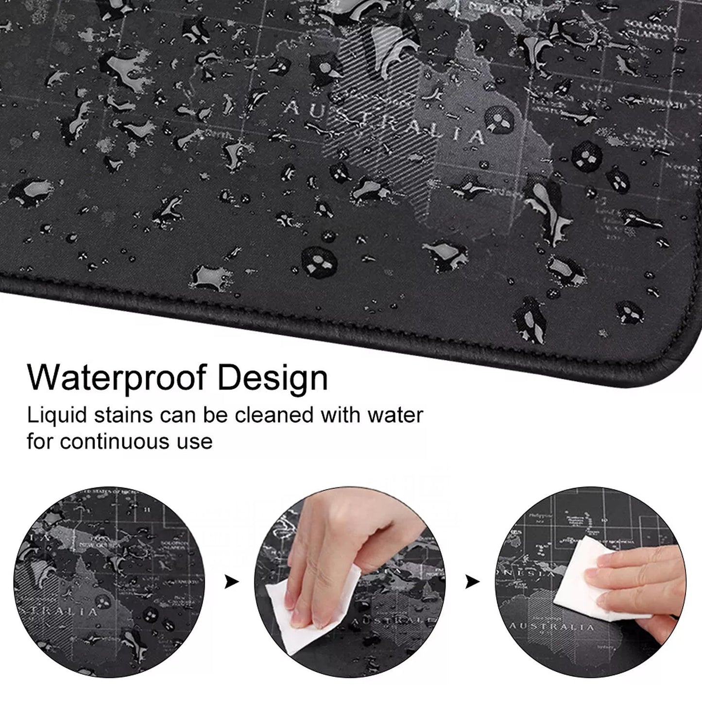 Extra Large Gaming Mouse Pad Desk Mat Anti Slip Rubber Mousepad Black