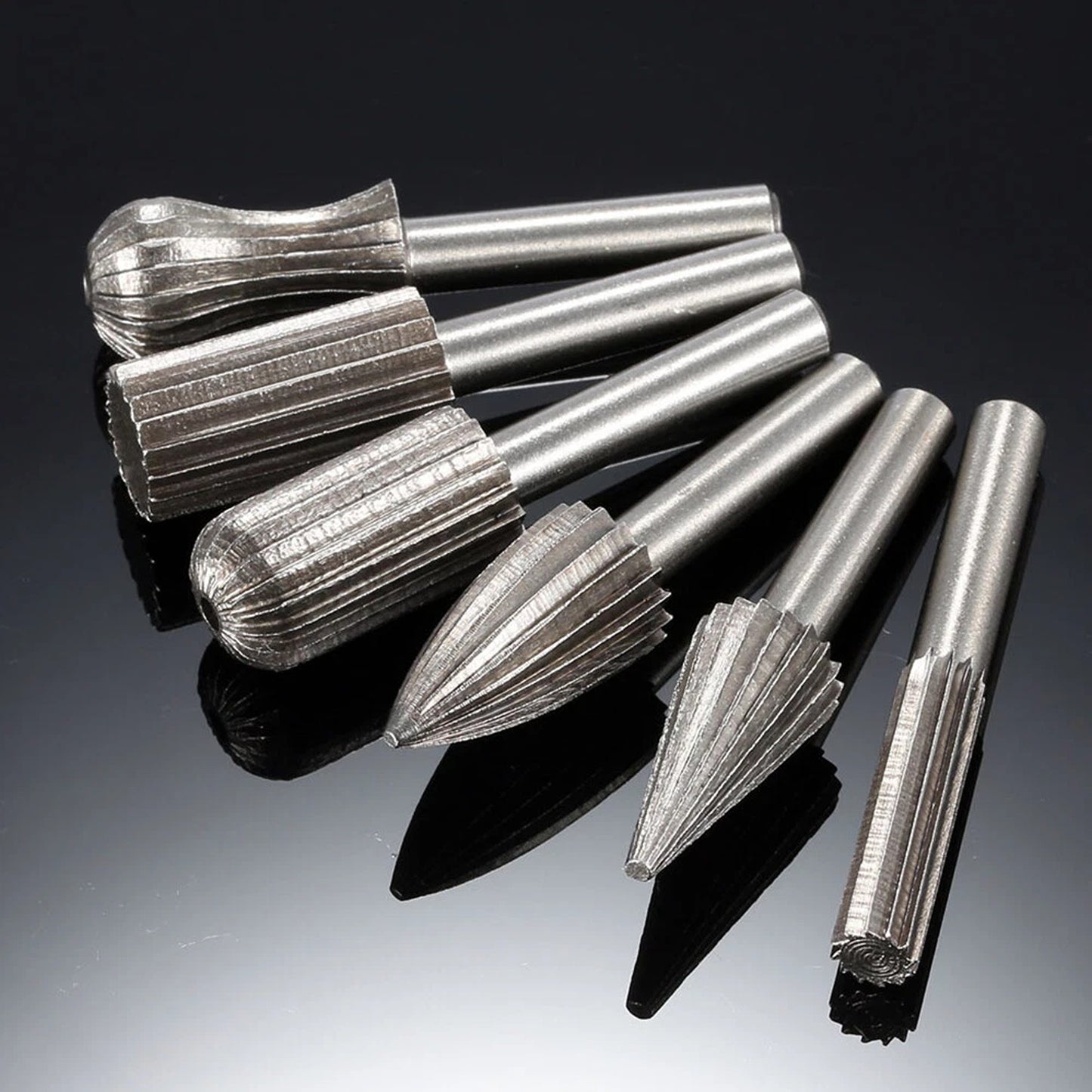 6 Piece Tungsten Carbide Burr Set Rotary Drill Bit Die Grinder