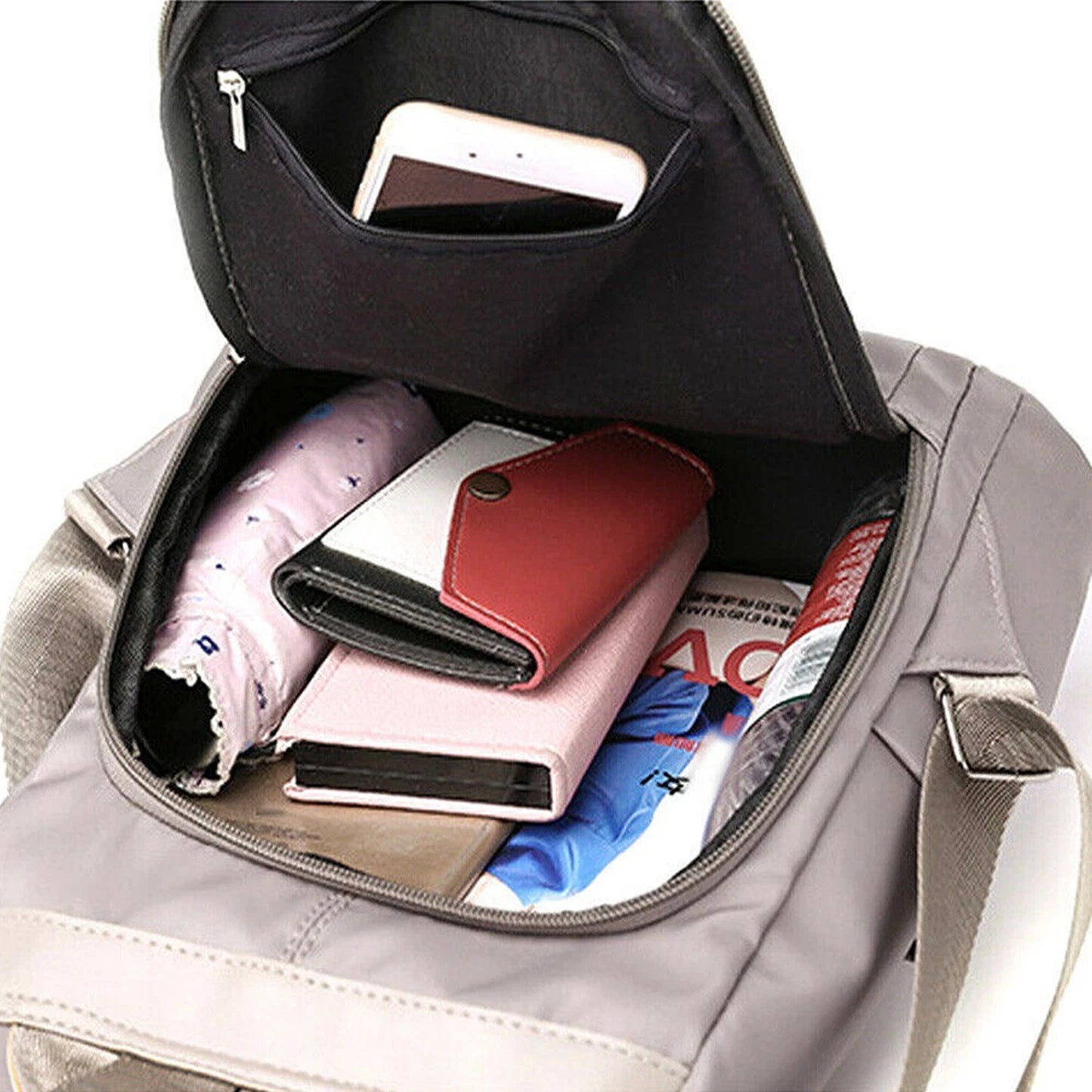 Khaki Womens Oxford Backpack for Travel and Work