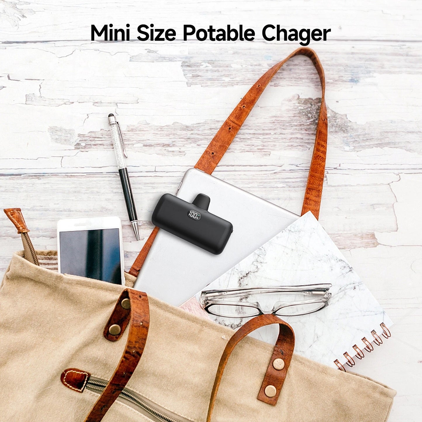5000mAh Mini Power Bank Portable Charger with PD Fast Charging for iPhone