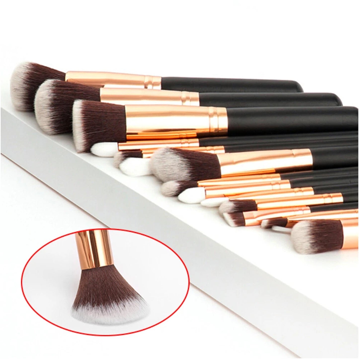 15 Piece Beauty Brush Set for Everyday Makeup Application