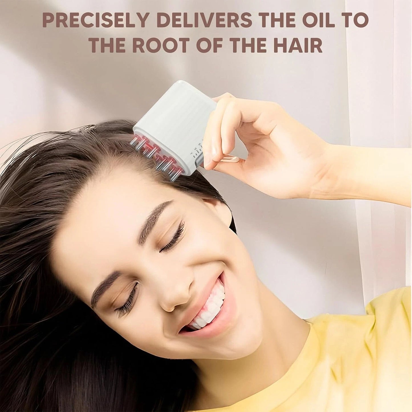 USB Rechargeable Scalp Massager Comb for Hair Care